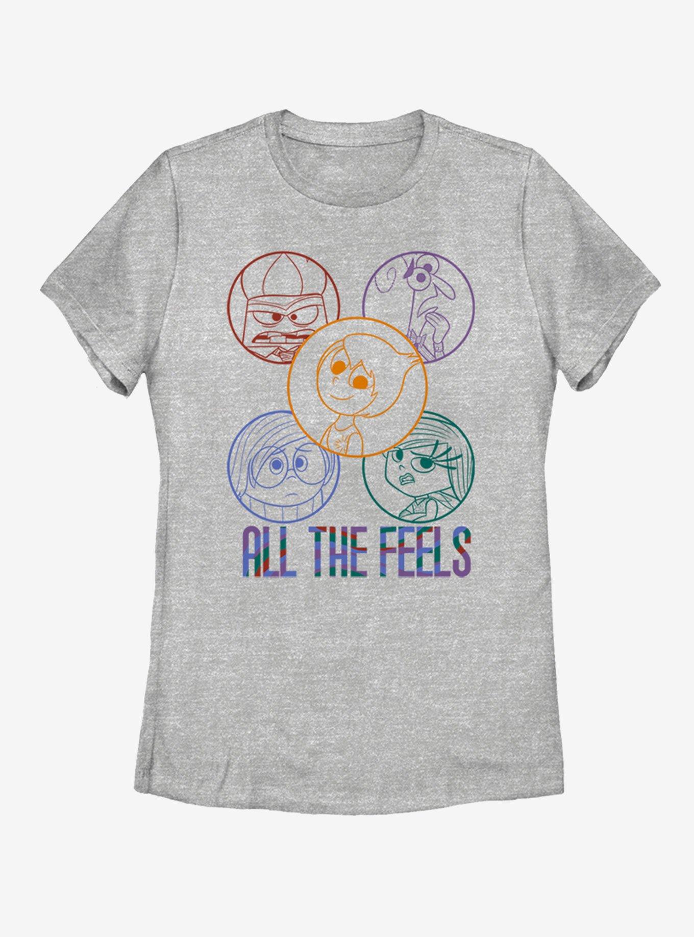 Disney Pixar Inside Out All the Feels Womens T-Shirt, ATH HTR, hi-res