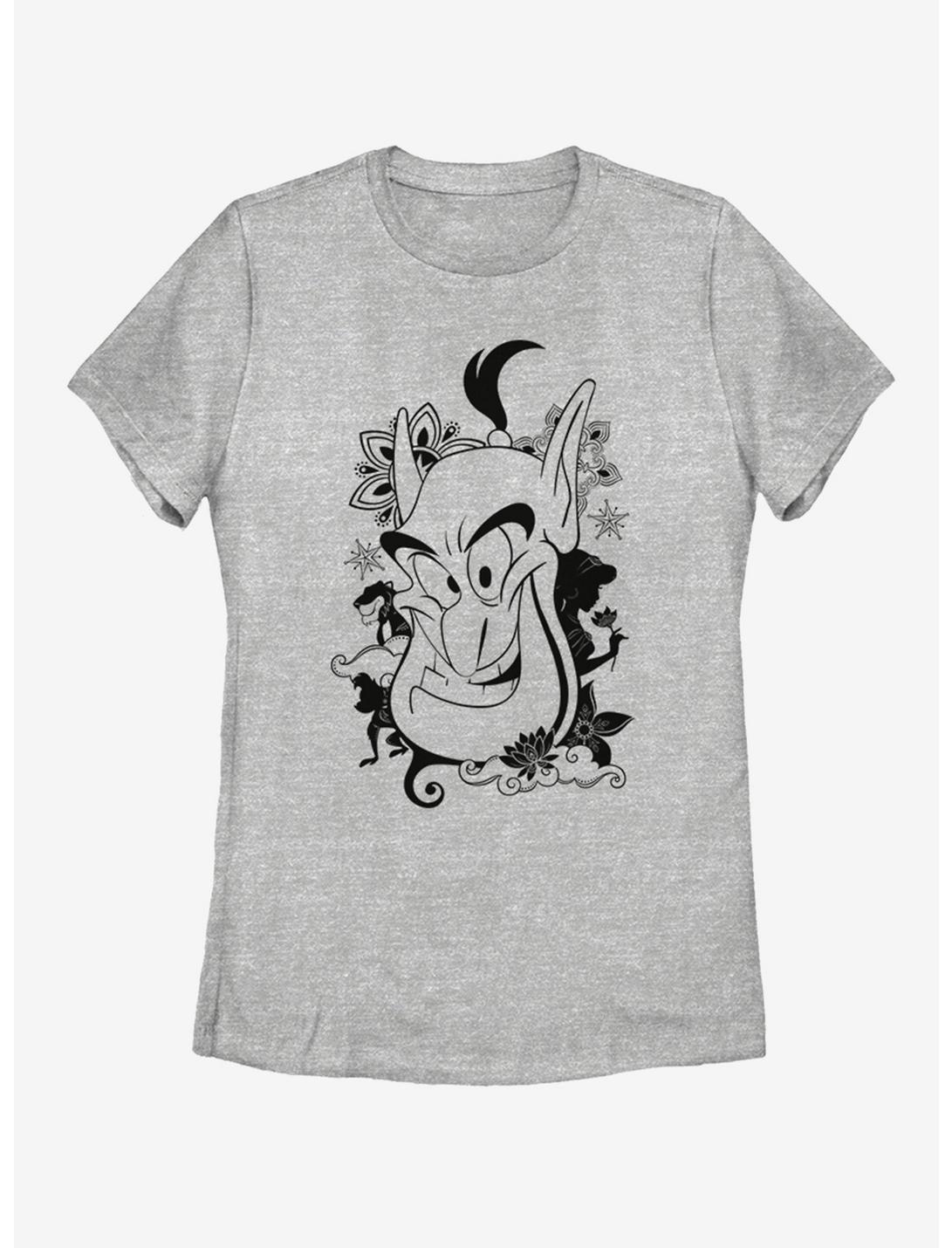 Disney Aladdin Genie Lotus Womens T-Shirt, ATH HTR, hi-res