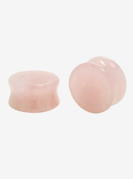 Stone Rose Quartz Plug 2 Pack | Hot Topic