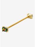 14G 1 1/2 Steel Gold Abs Industrial Barbell, , hi-res