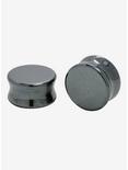 Stone Hematite Plug 2 Pack, BLACK, hi-res