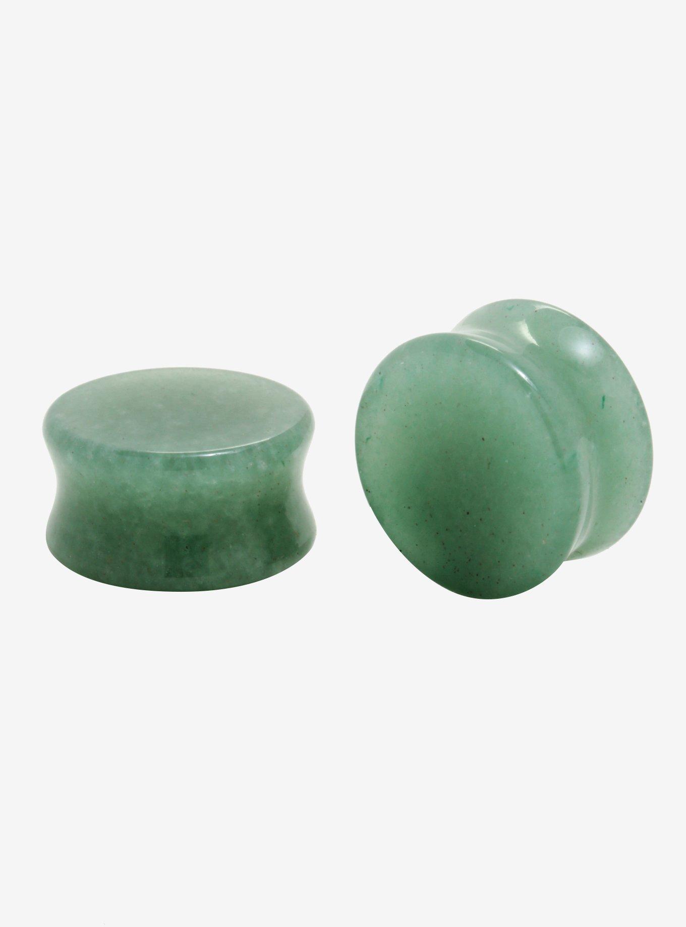 Stone Jade Plug 2 Pack, GREEN, hi-res