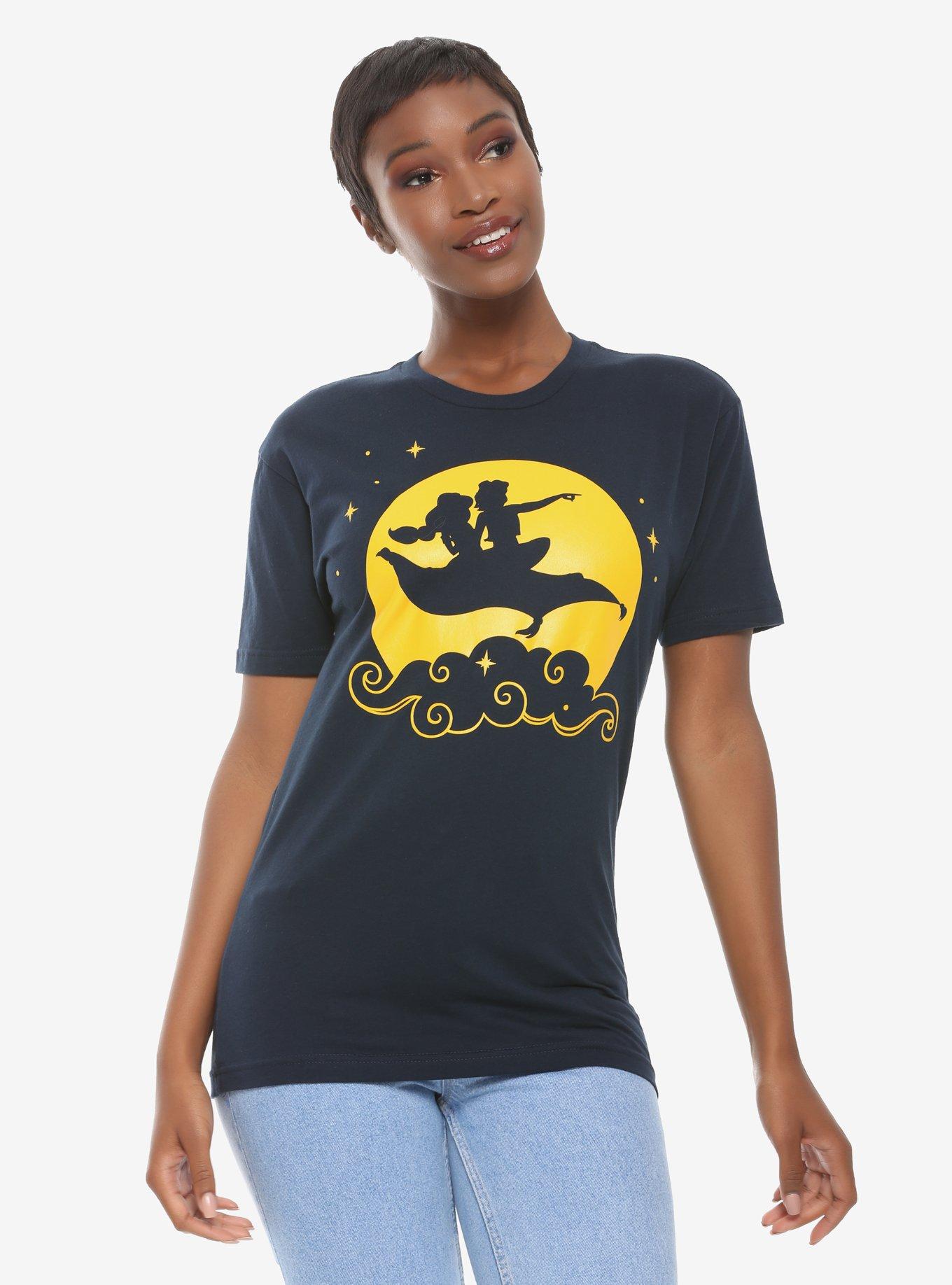 Disney Aladdin World Tour Women's T-Shirt - BoxLunch Exclusive, BLACK, hi-res