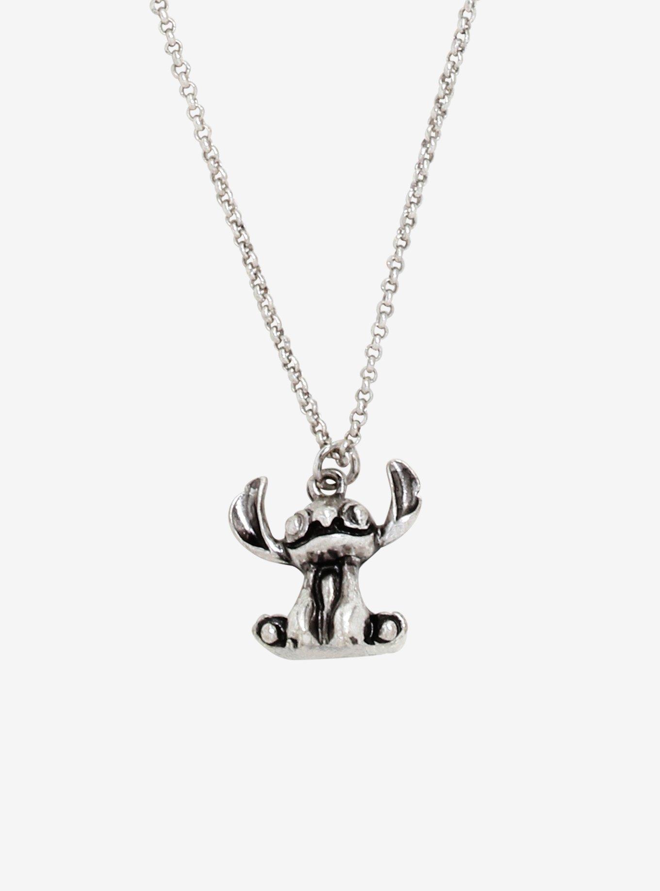 Disney Lilo & Stitch 3D Stitch Charm Necklace, , hi-res