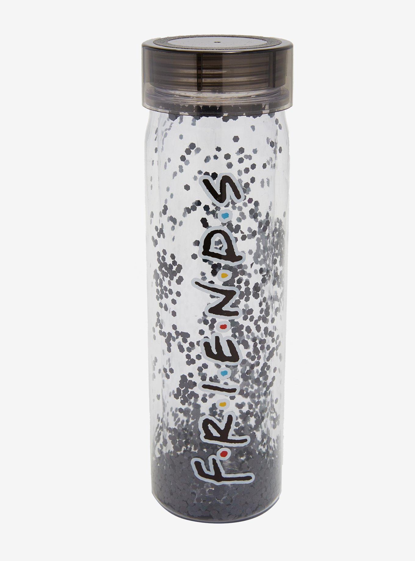 Friends Logo Glitter Water Bottle - BoxLunch Exclusive, , hi-res