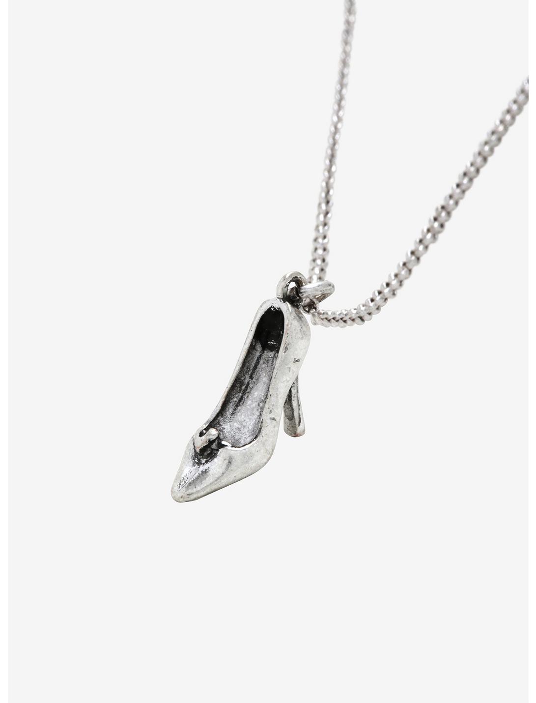Disney Cinderella Glass Slipper Charm Necklace, , hi-res