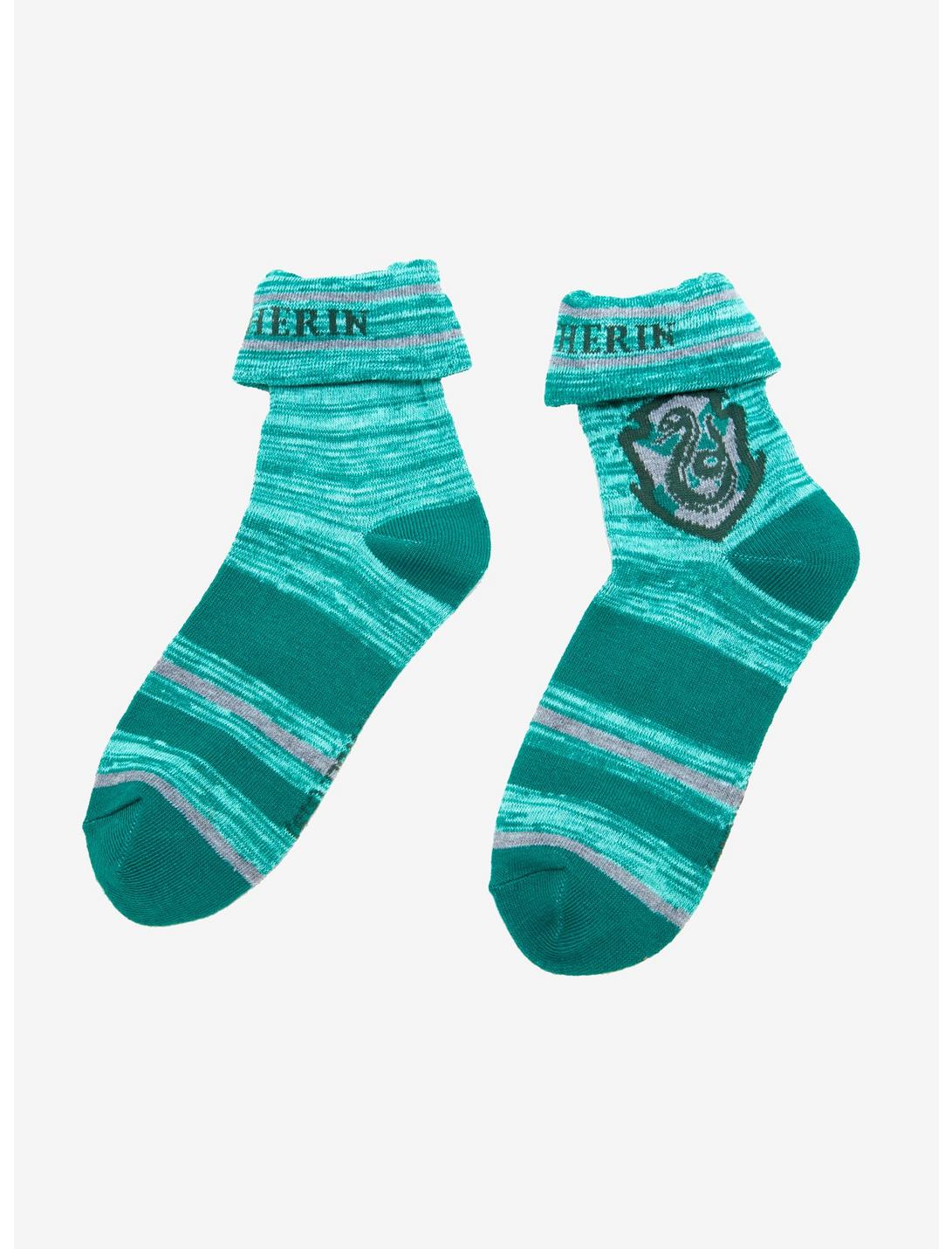 Harry Potter Slytherin Cuffed Socks, , hi-res