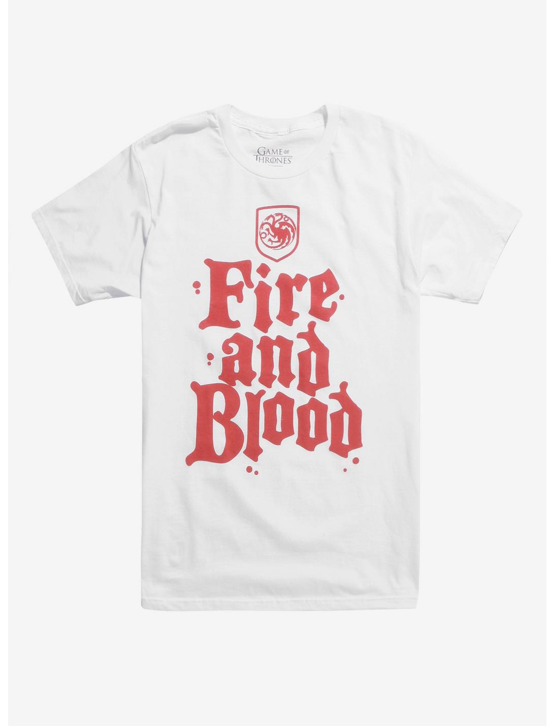 Game Of Thrones Fire And Blood T-Shirt, RED, hi-res