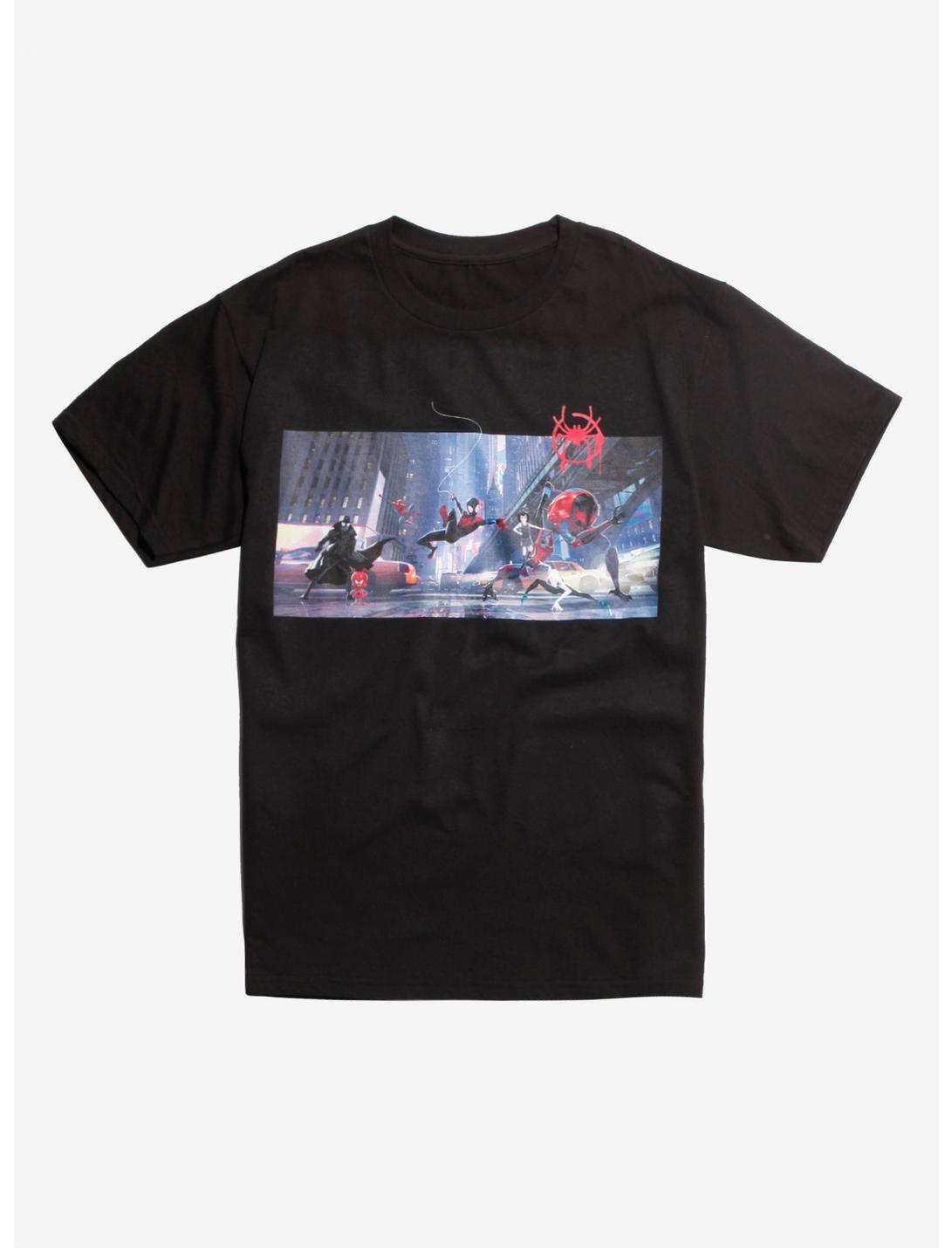 Marvel Spider-Man: Into The Spider-Verse Spider-Heroes Group T-Shirt, MULTI, hi-res