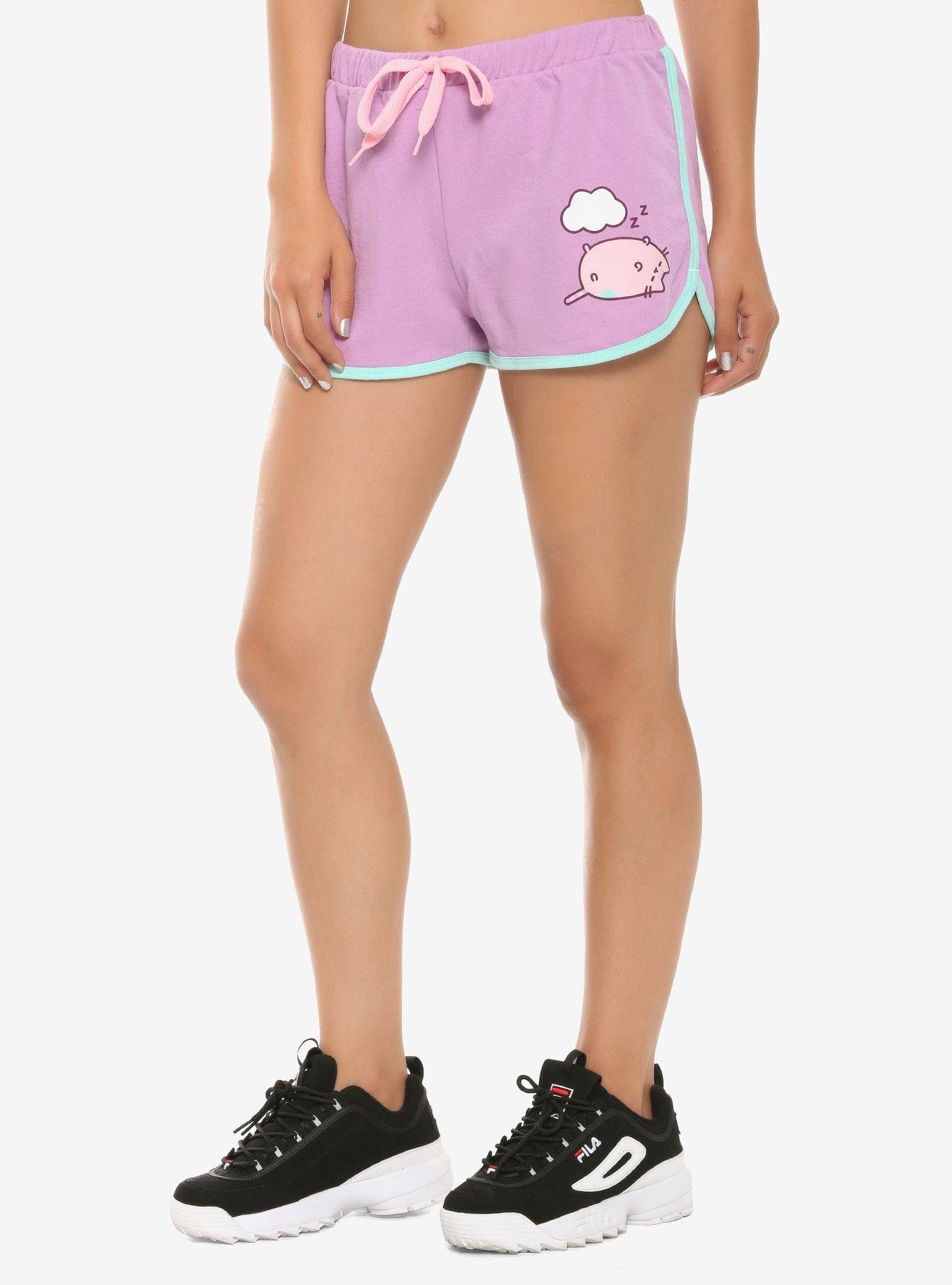 Pusheen Sleepy Girls Soft Shorts, LAVENDER, hi-res