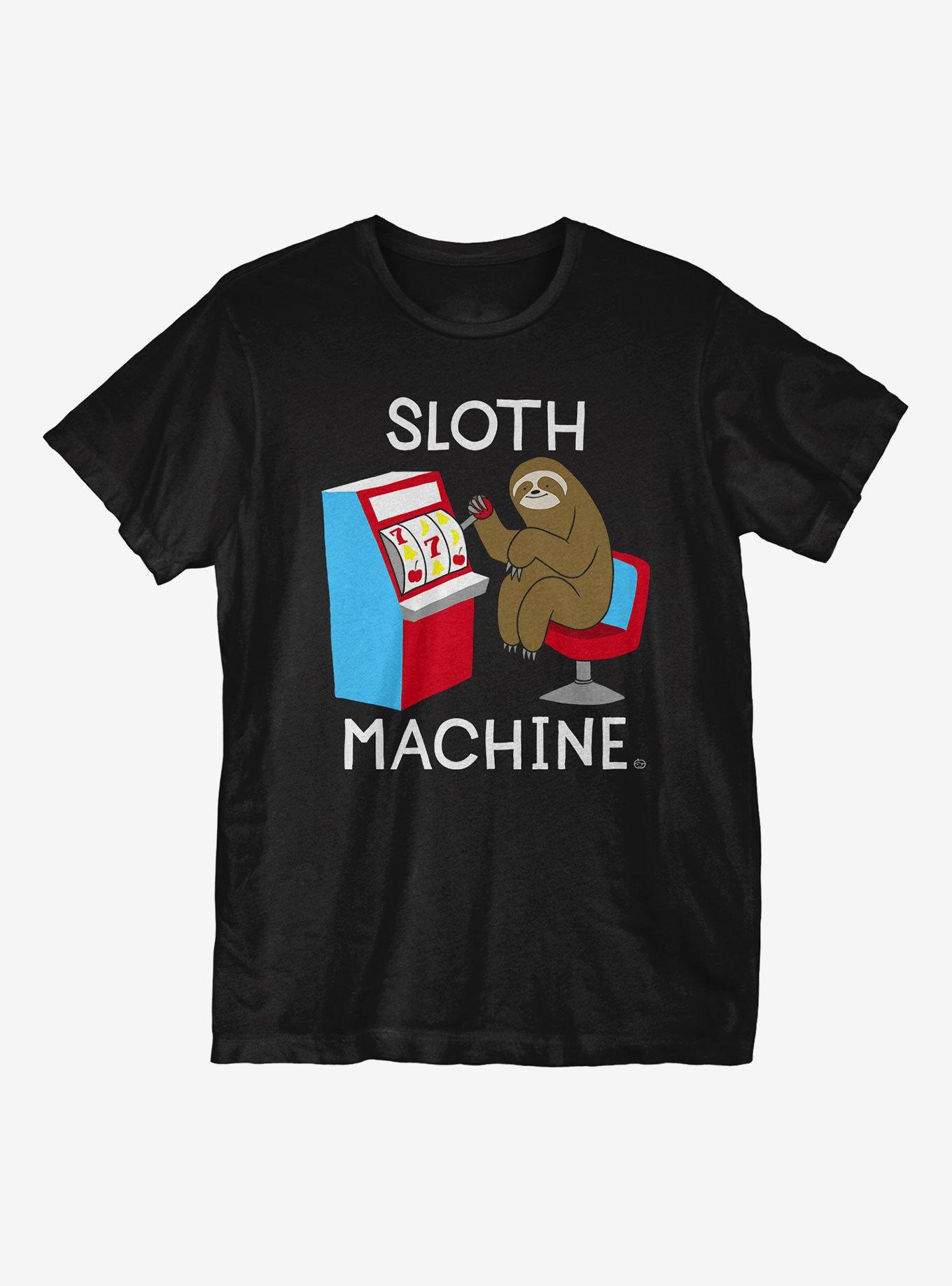 Sloth Machine TShirt BLACK Hot Topic