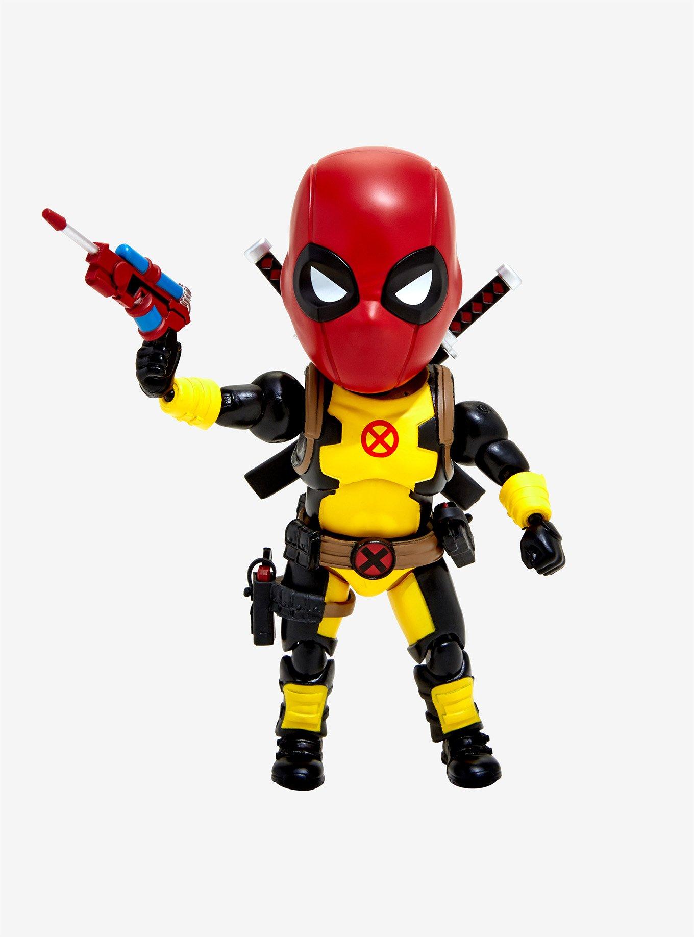 Beast Kingdom Egg Attack Action Marvel Deadpool X-Men Training Suit Figure Hot Topic Exclusive, , hi-res