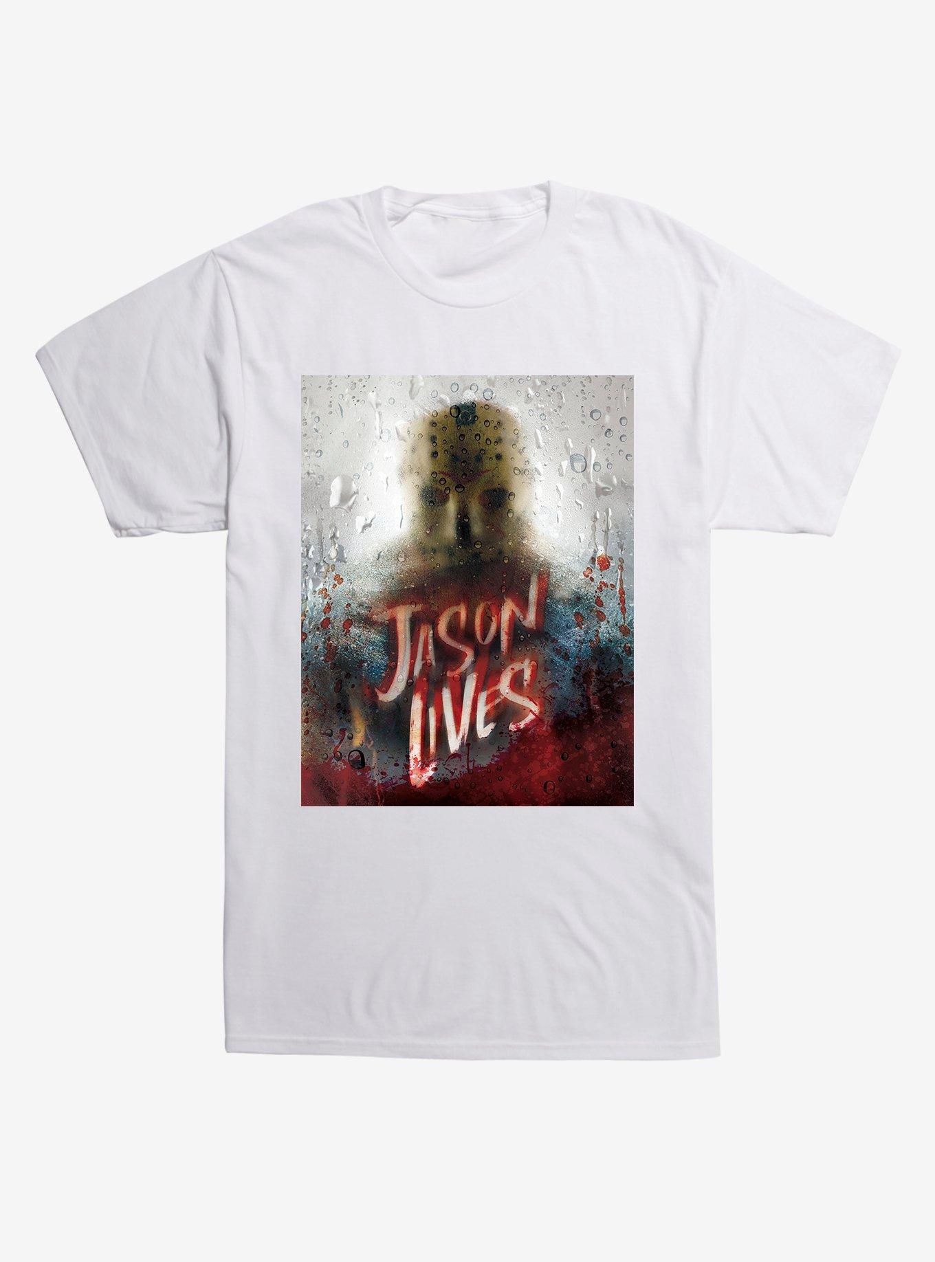 Friday The 13th Jason Lives T-Shirt, WHITE, hi-res