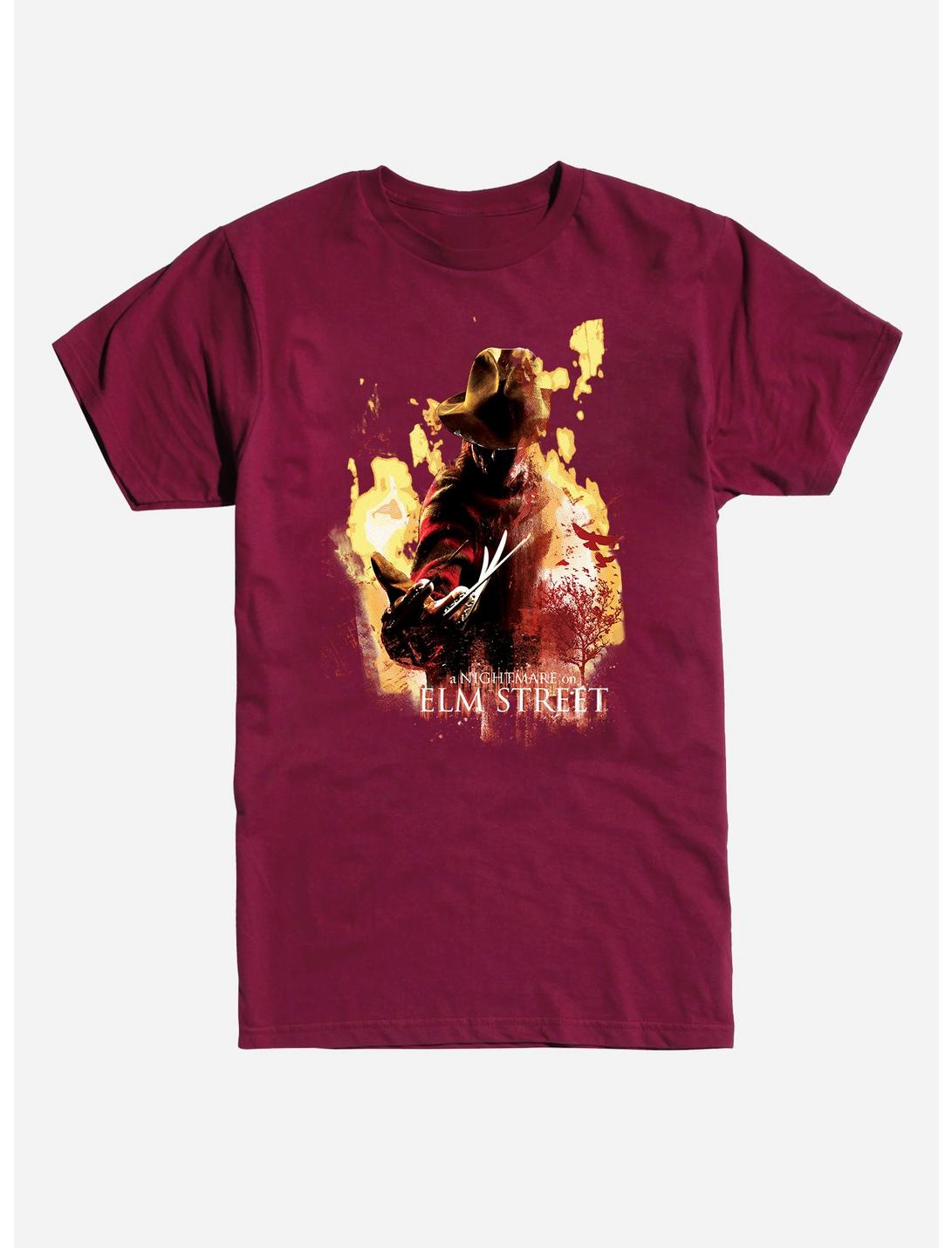 A Nightmare On Elm St. Freddy Flames T-Shirt, INDEPENDENCE RED, hi-res