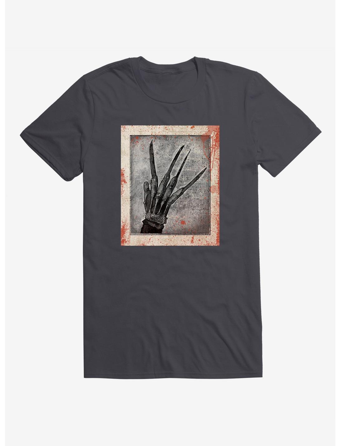 A Nightmare On Elm Street Freddy Claws T-Shirt, CHARCOAL, hi-res