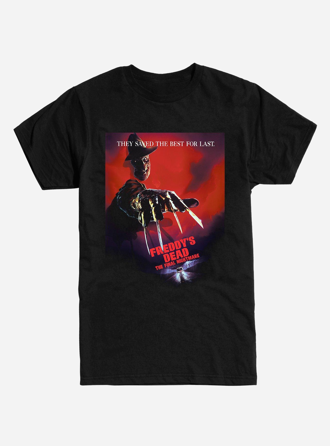 A Nightmare On Elm Street Freddy's Dead Poster T-Shirt, , hi-res