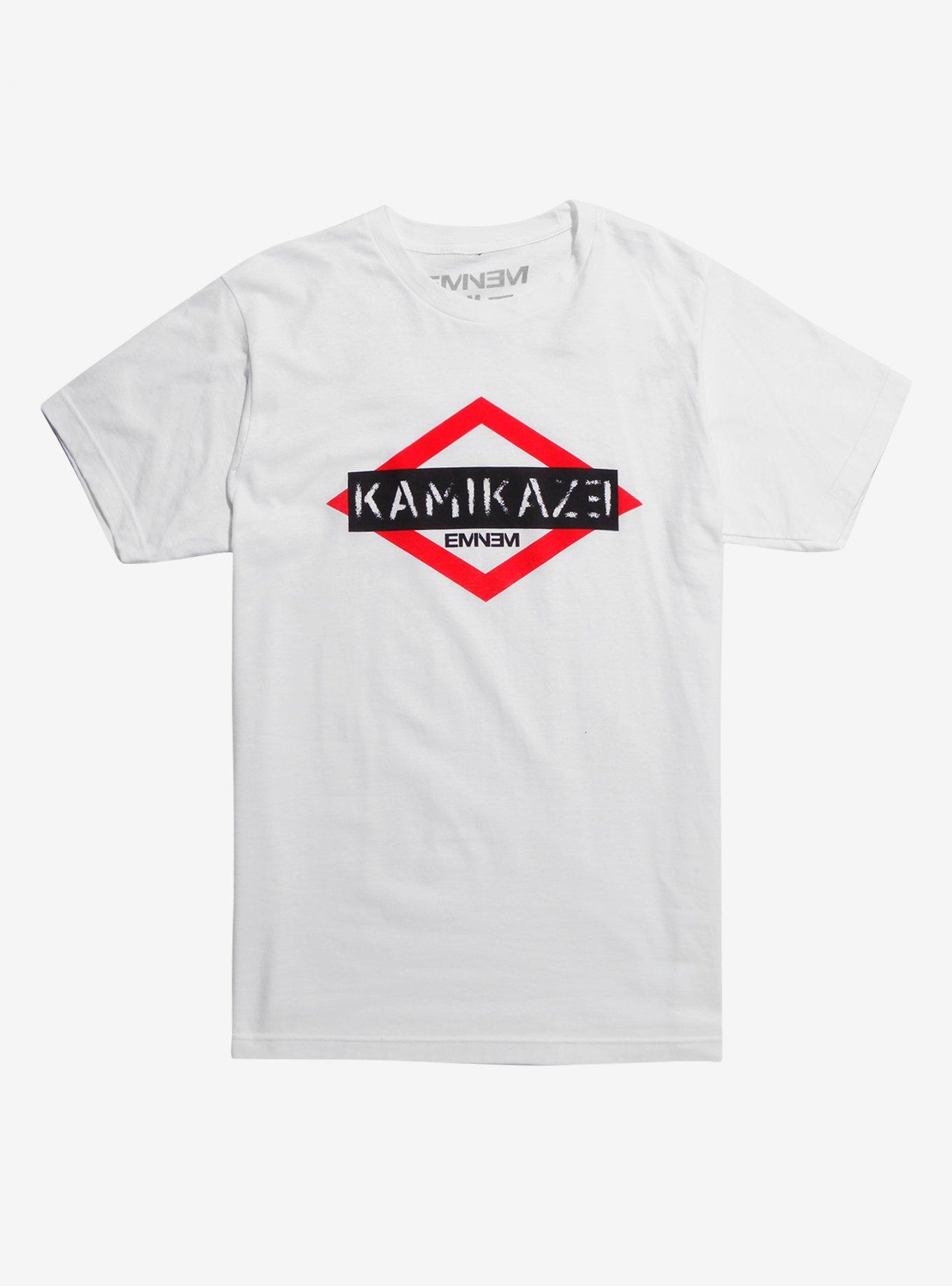 Eminem Kamikaze Logo T-Shirt, WHITE, hi-res