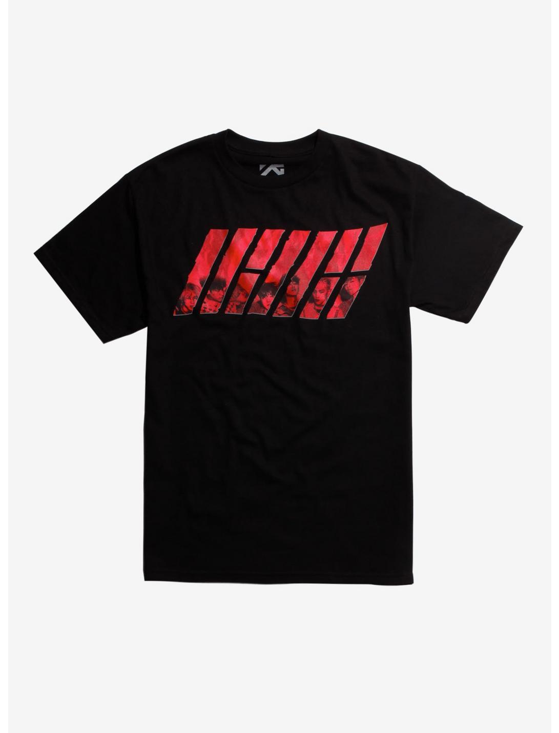 iKON Red Logo Photo T-Shirt, BLACK, hi-res