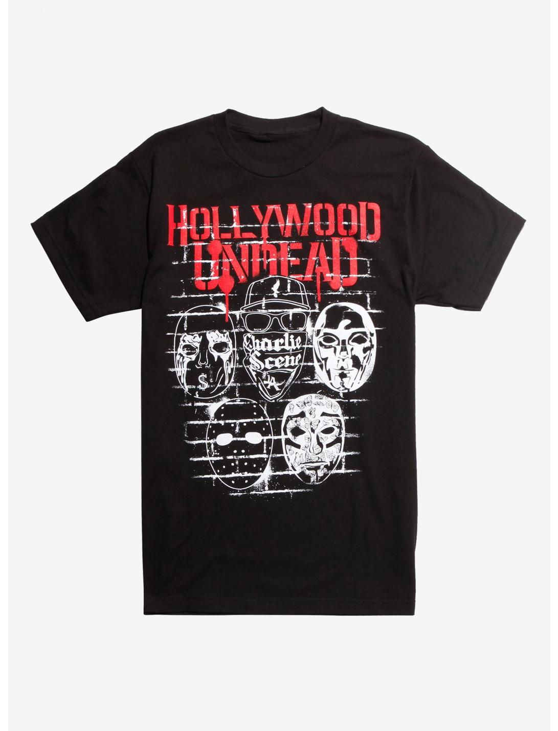 Hollywood Undead Brick Masks T-Shirt, BLACK, hi-res
