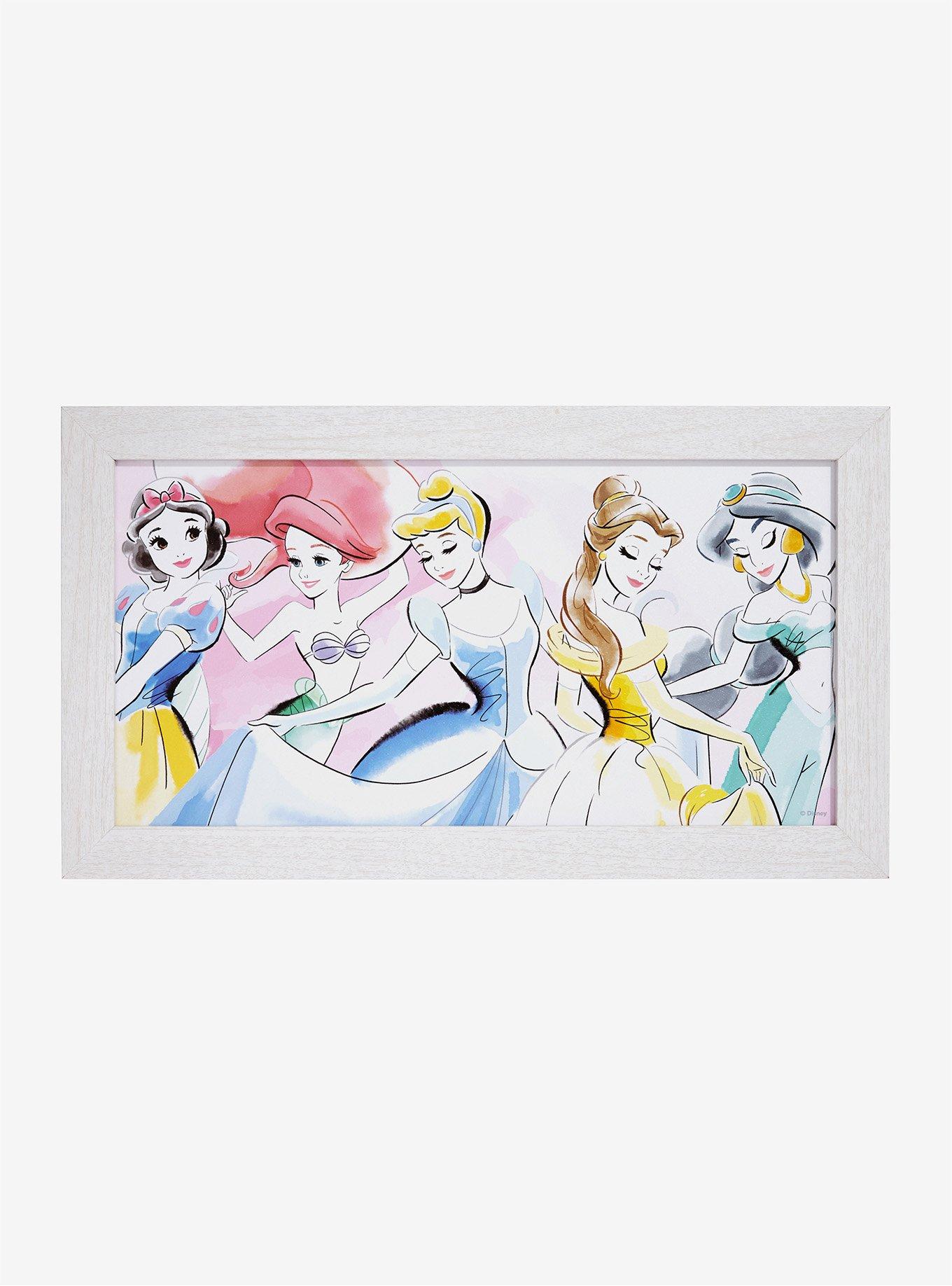 Disney Princess Watercolor Wood Wall Art, , hi-res