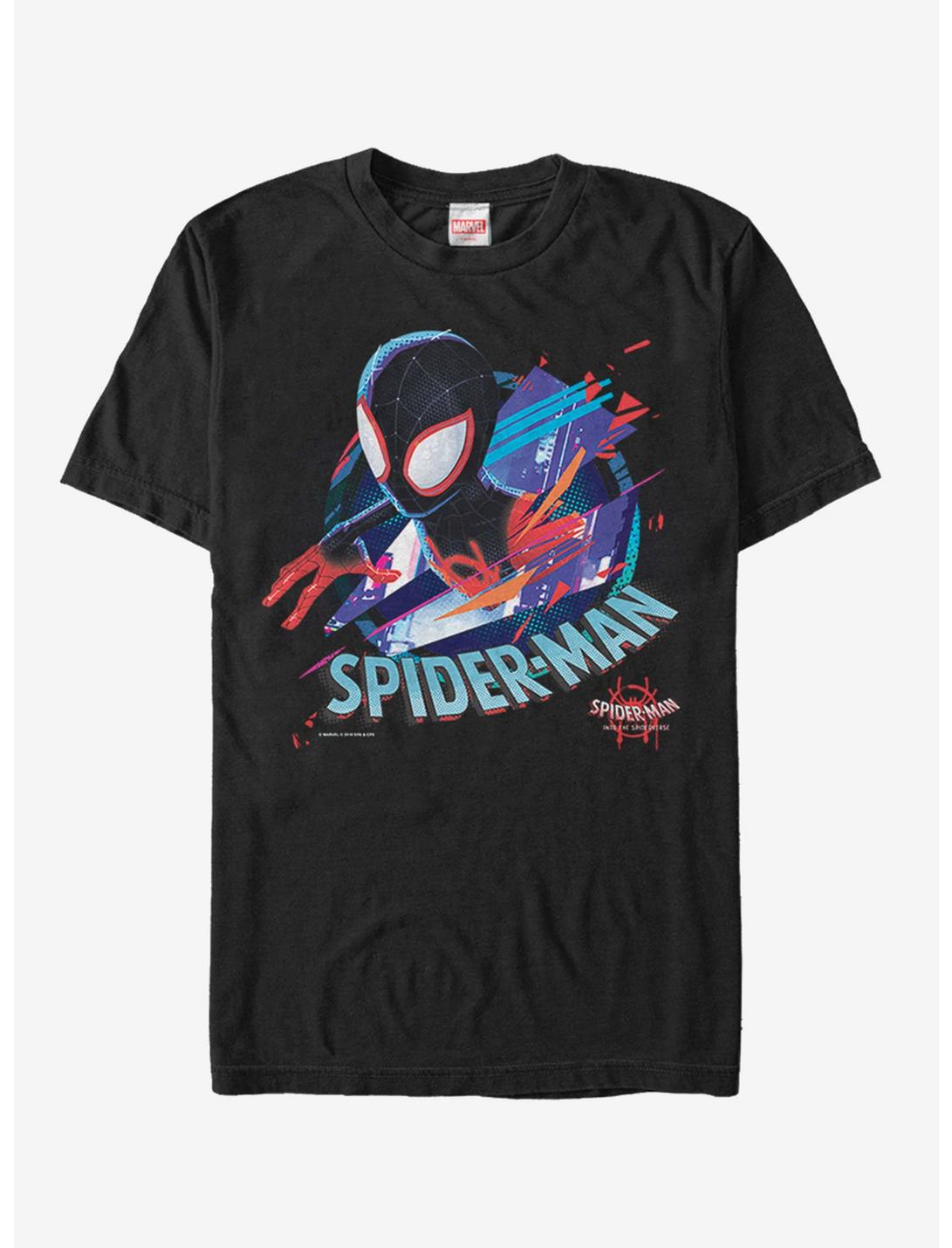 Marvel Spider-Man Spider-Verse Cracked Spider T-Shirt, BLACK, hi-res