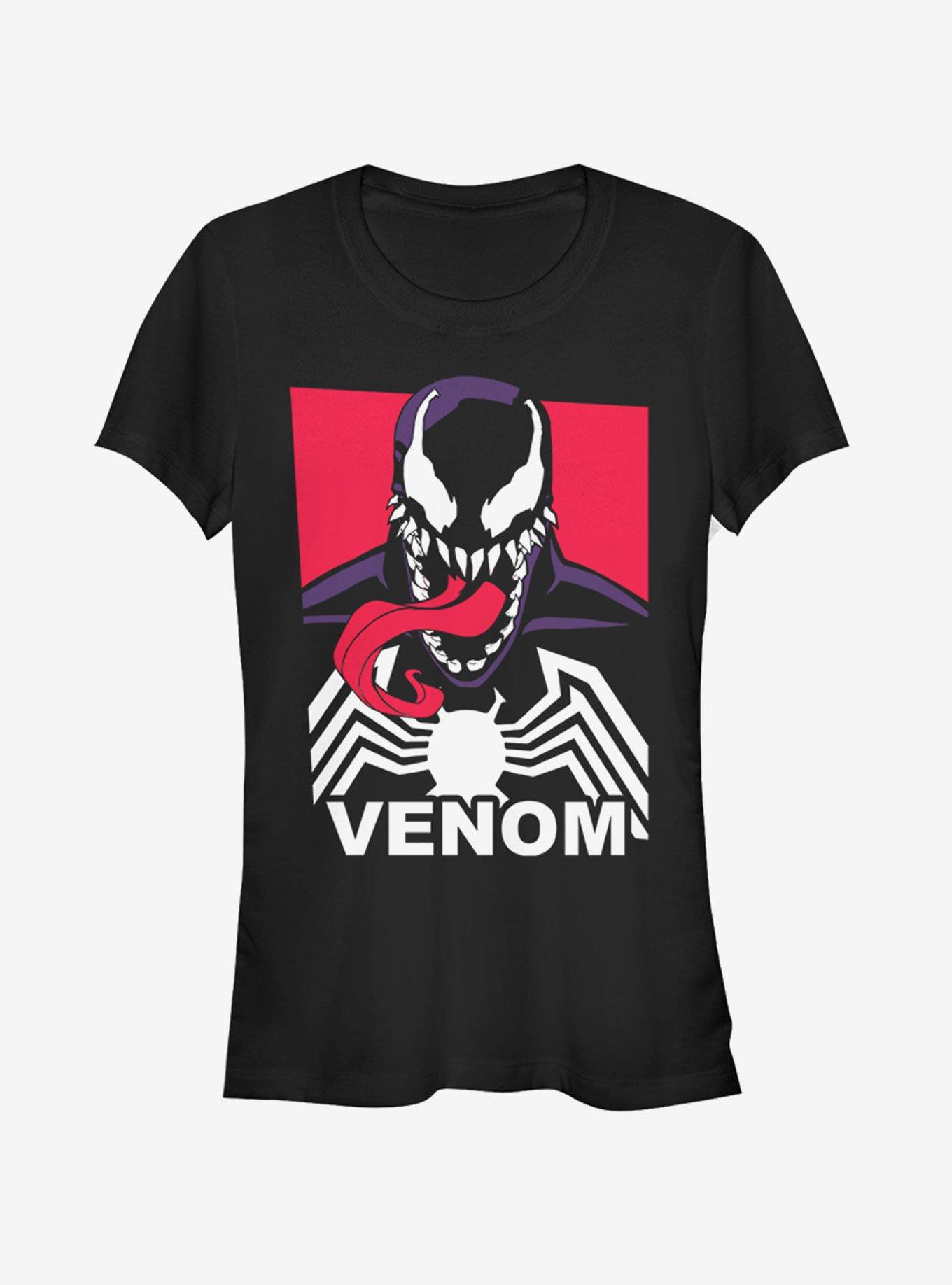 Marvel Venom Tri Color Womens T-Shirt, BLACK, hi-res