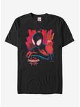 Marvel Spider-Man Spider-Verse Black Spider T-Shirt, BLACK, hi-res