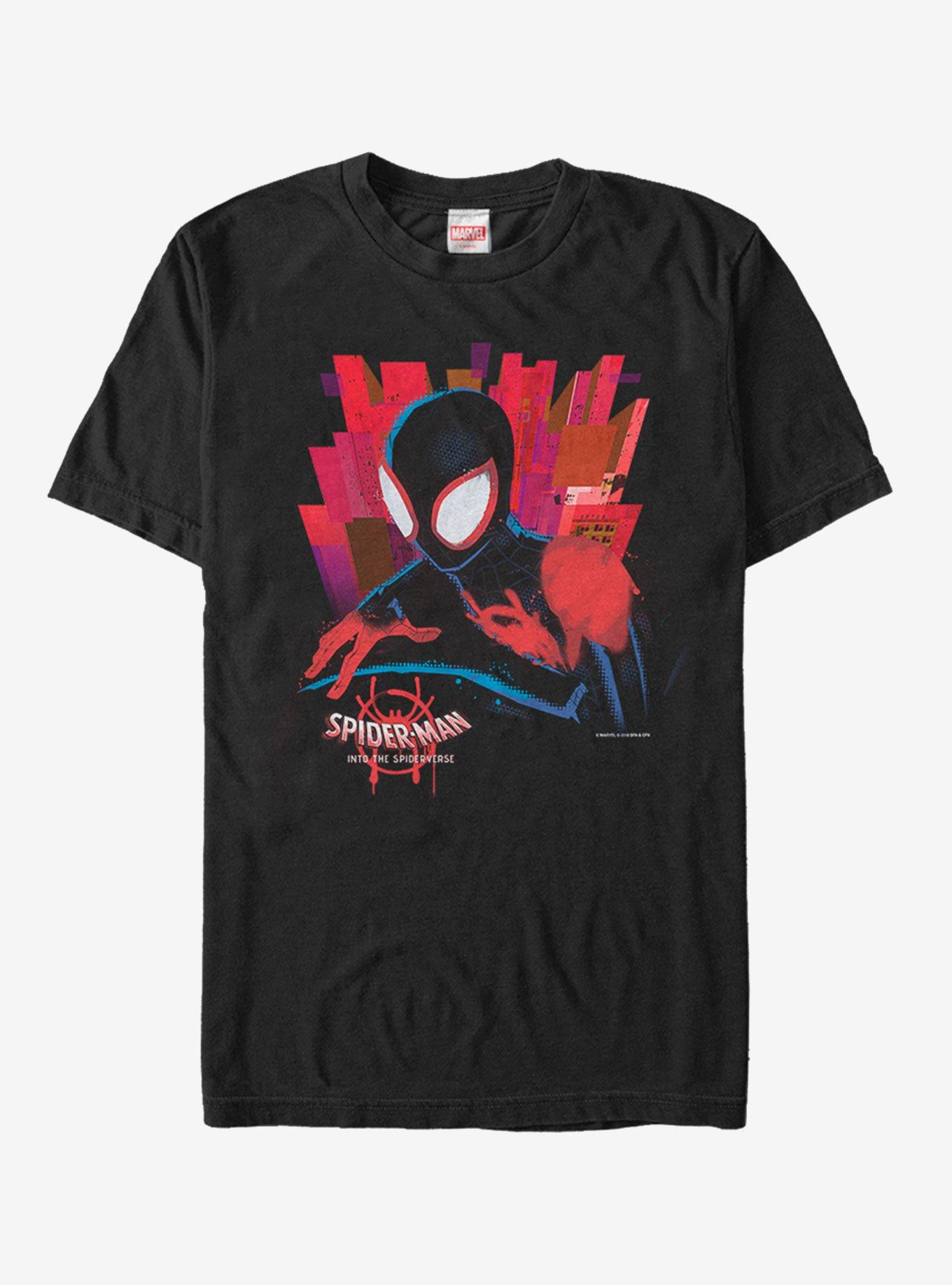 Marvel Spider-Man Spider-Verse Black Spider T-Shirt, BLACK, hi-res