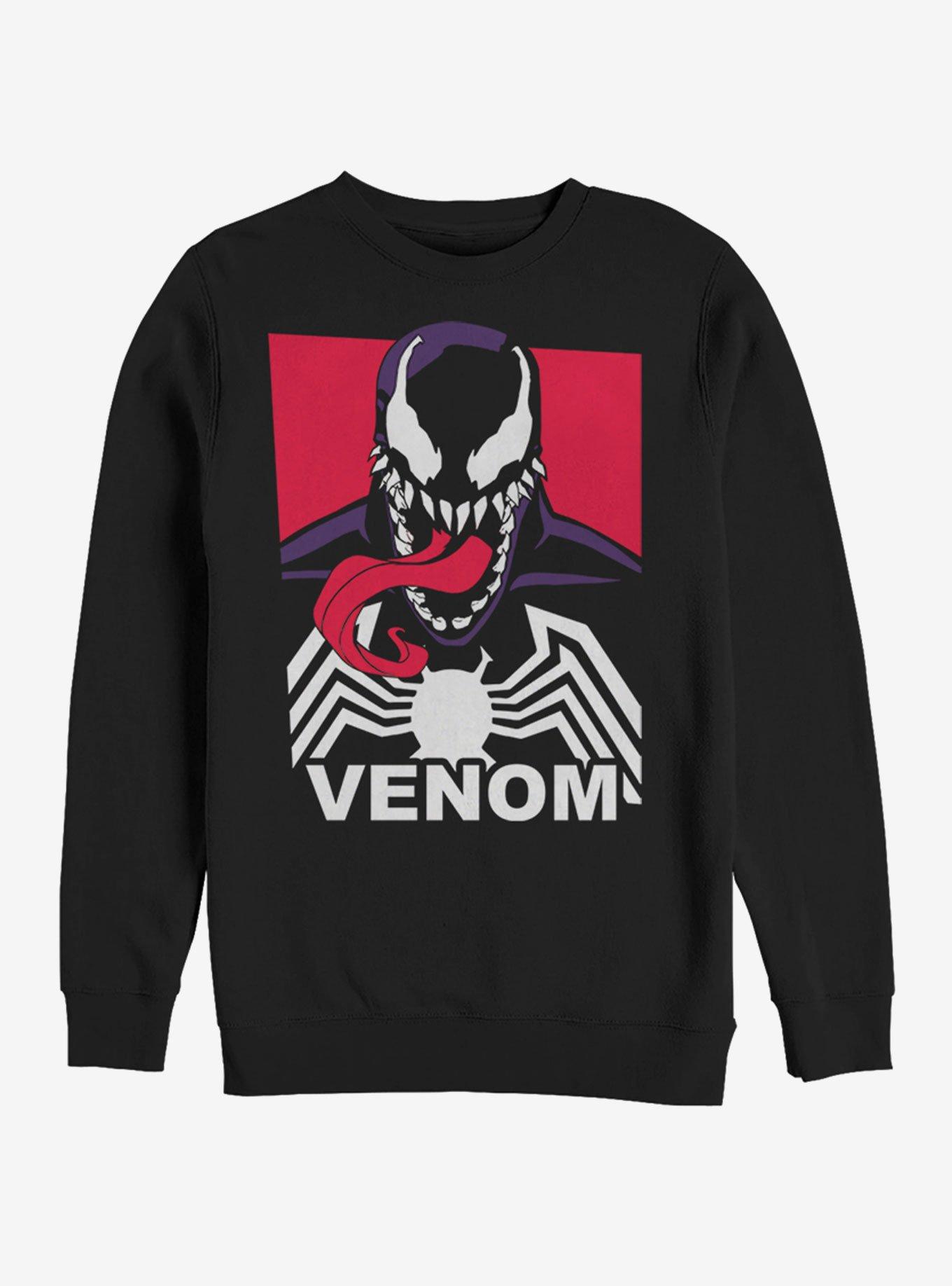 Marvel Venom Tri Color Sweatshirt, BLACK, hi-res