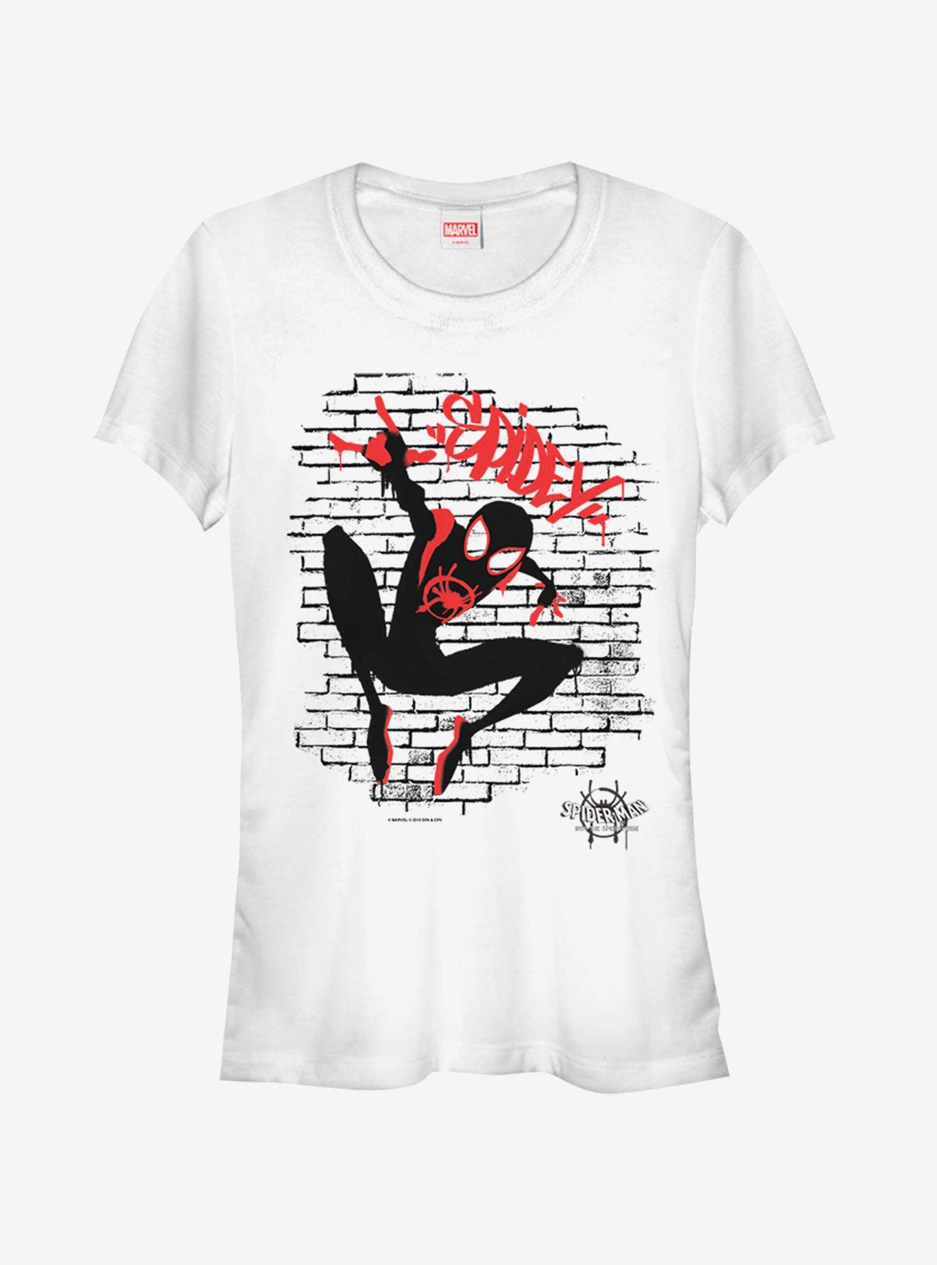 Marvel Spider-Man Spider-Verse Tag Spidey Womens T-Shirt, WHITE, hi-res