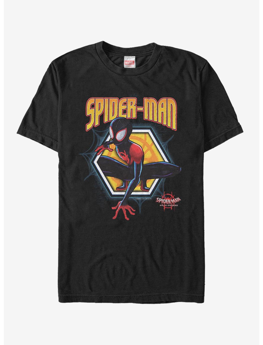 Marvel Spider-Man Spider-Verse Golden Miles T-Shirt, BLACK, hi-res