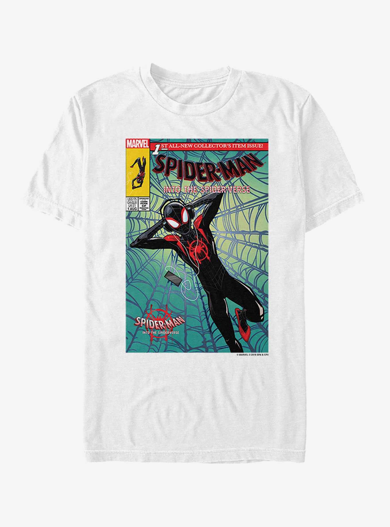 Marvel Spider-Man: Into The Spider-Verse Miles Comic Book Cover T-Shirt, , hi-res