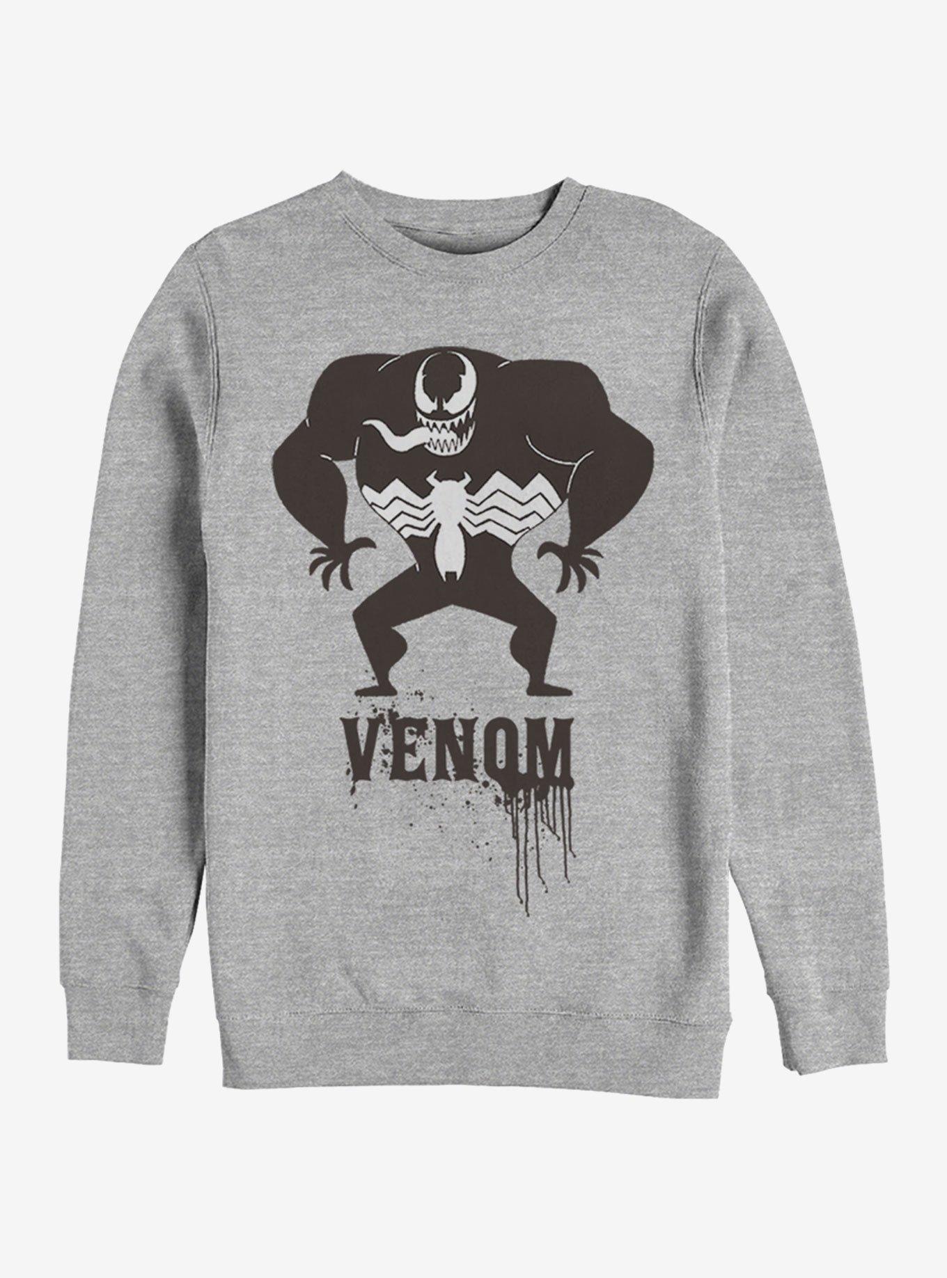 Marvel Kawaii Venom Sweatshirt, ATH HTR, hi-res