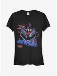 Marvel Spider-Man Spider-Verse Spidey Explosion Womens T-Shirt, BLACK, hi-res