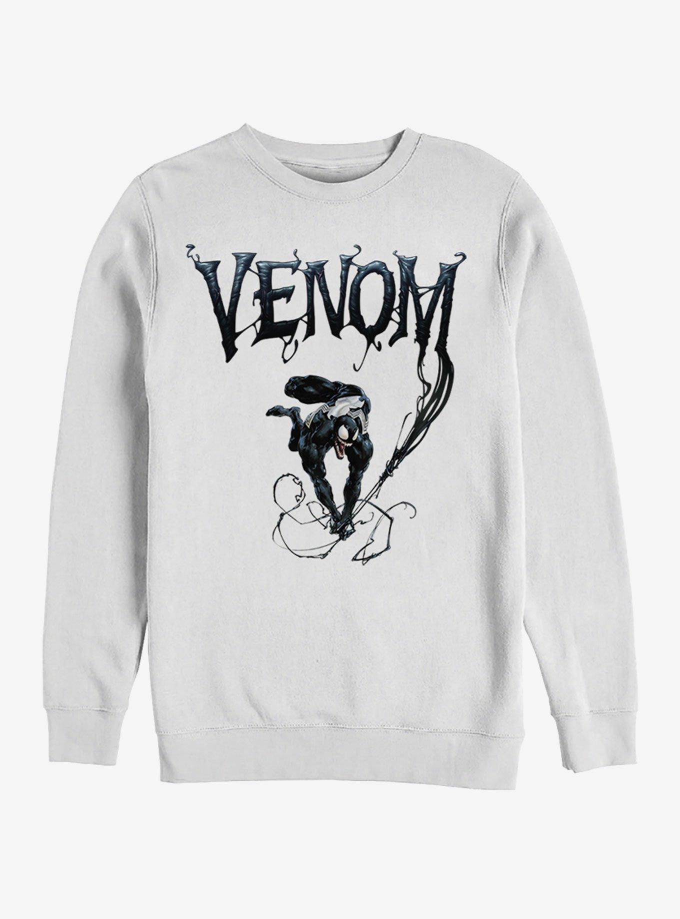 Marvel Venom Symbiote Title Sweatshirt, WHITE, hi-res