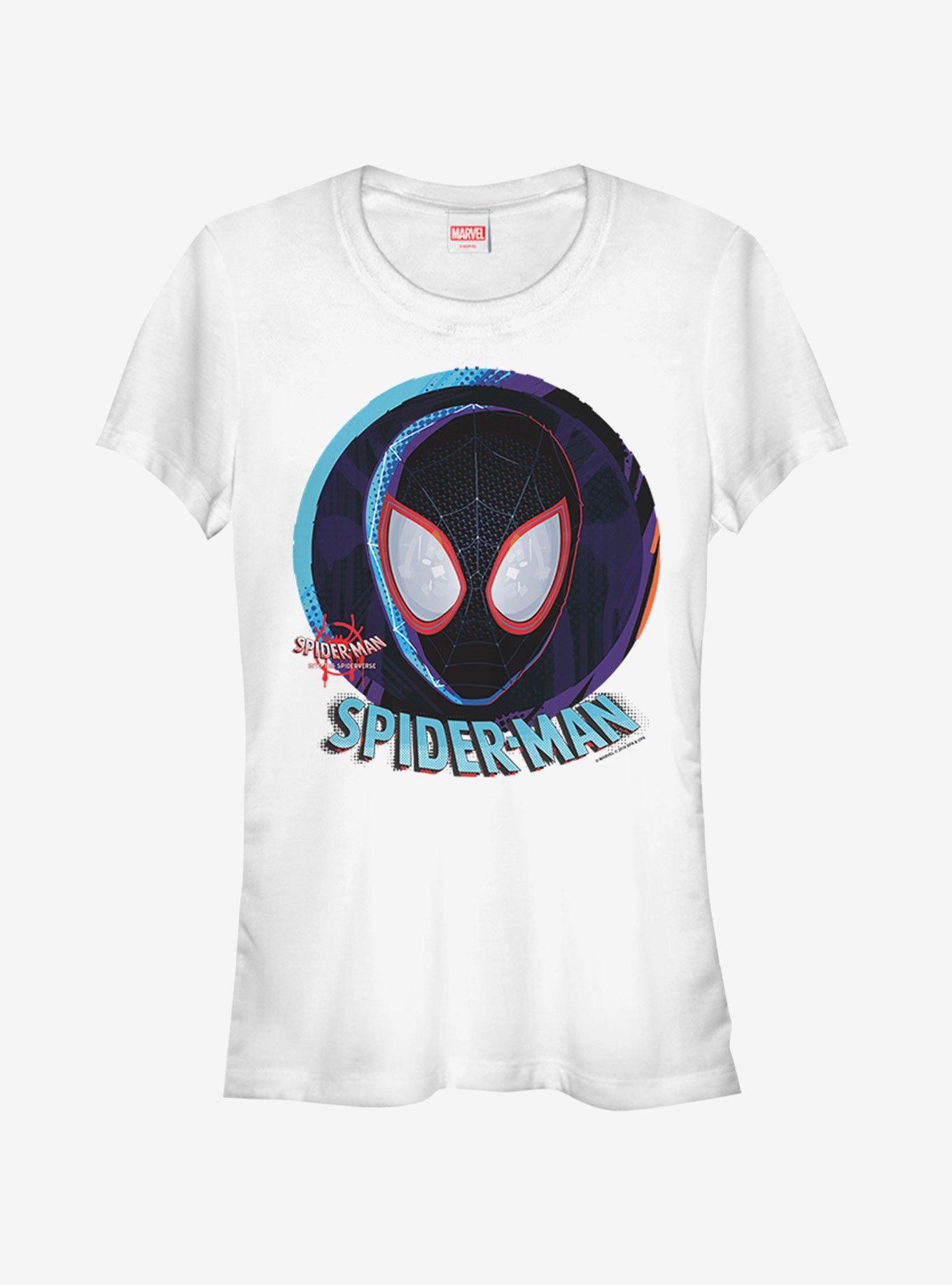 Marvel Spider-Man Spider-Verse Central Spider Womens T-Shirt, WHITE, hi-res