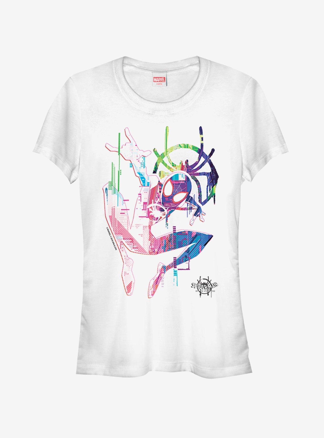 Marvel Spider-Man Spider-Verse Water Spidey Womens T-Shirt, WHITE, hi-res