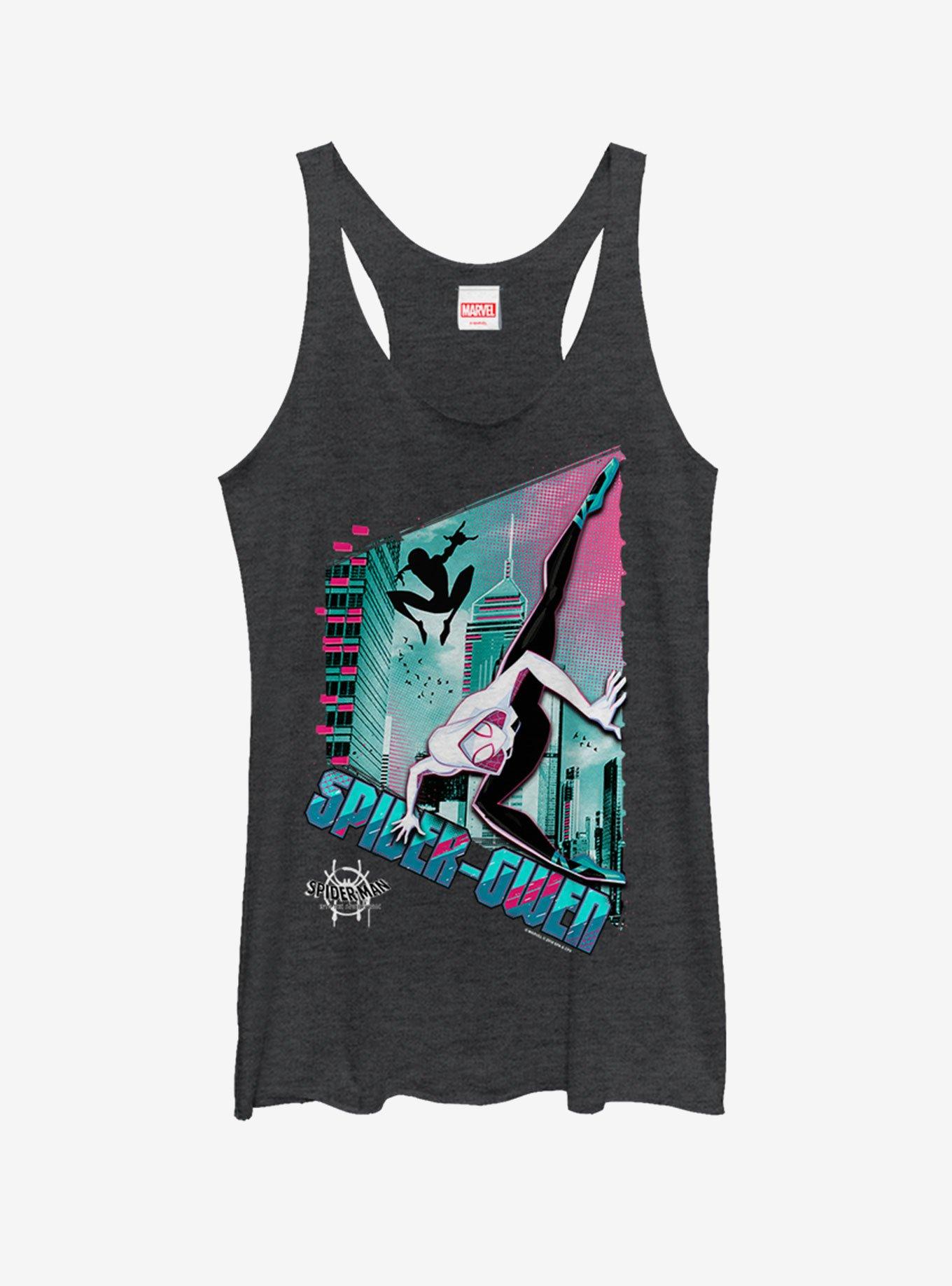 Marvel Spider-Man: Into The Spider-Verse Ghost-Spider Panel Girls Tank Top