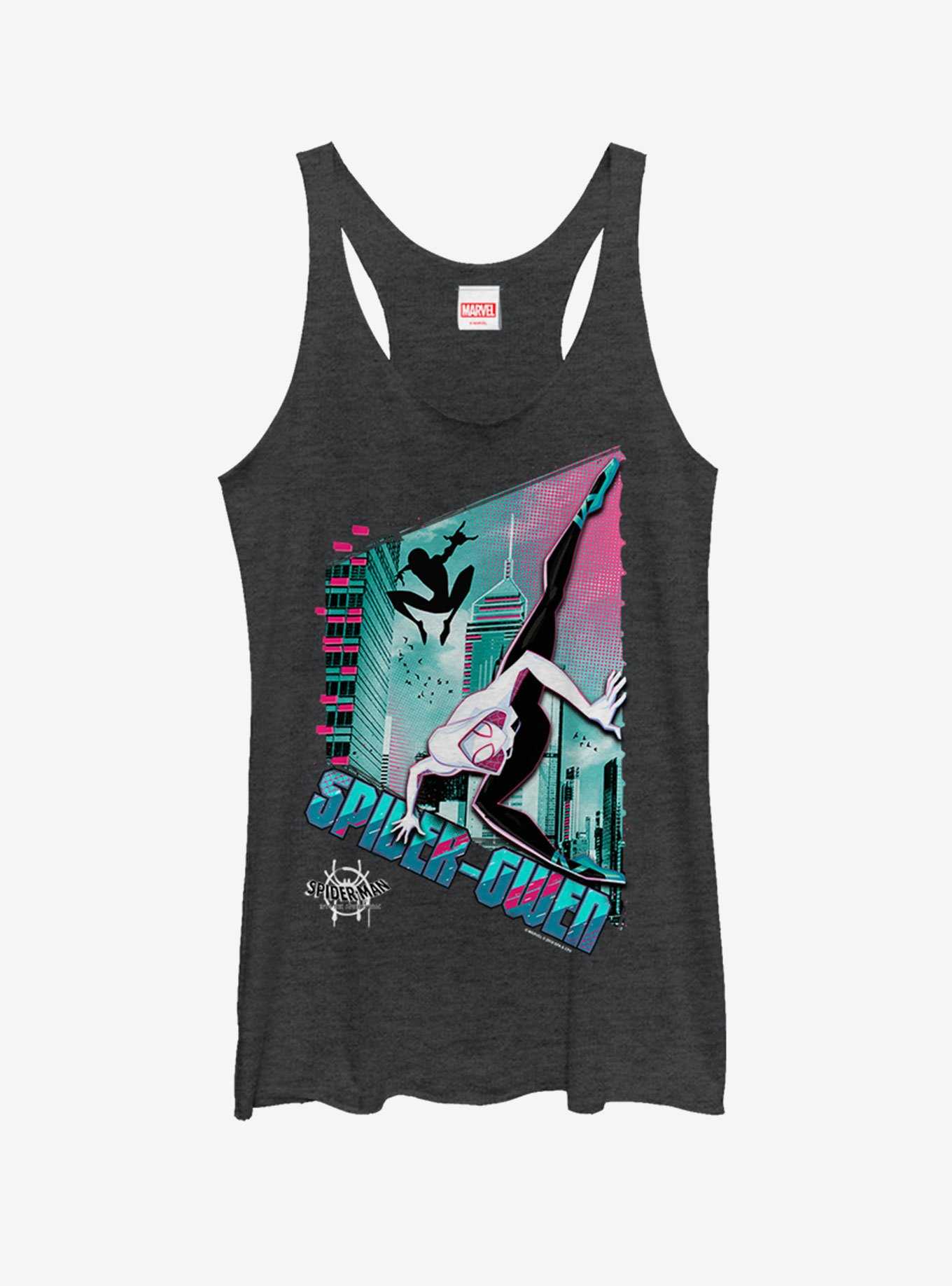 Marvel Spider-Man: Into The Spider-Verse Ghost-Spider Panel Girls Tank Top, , hi-res