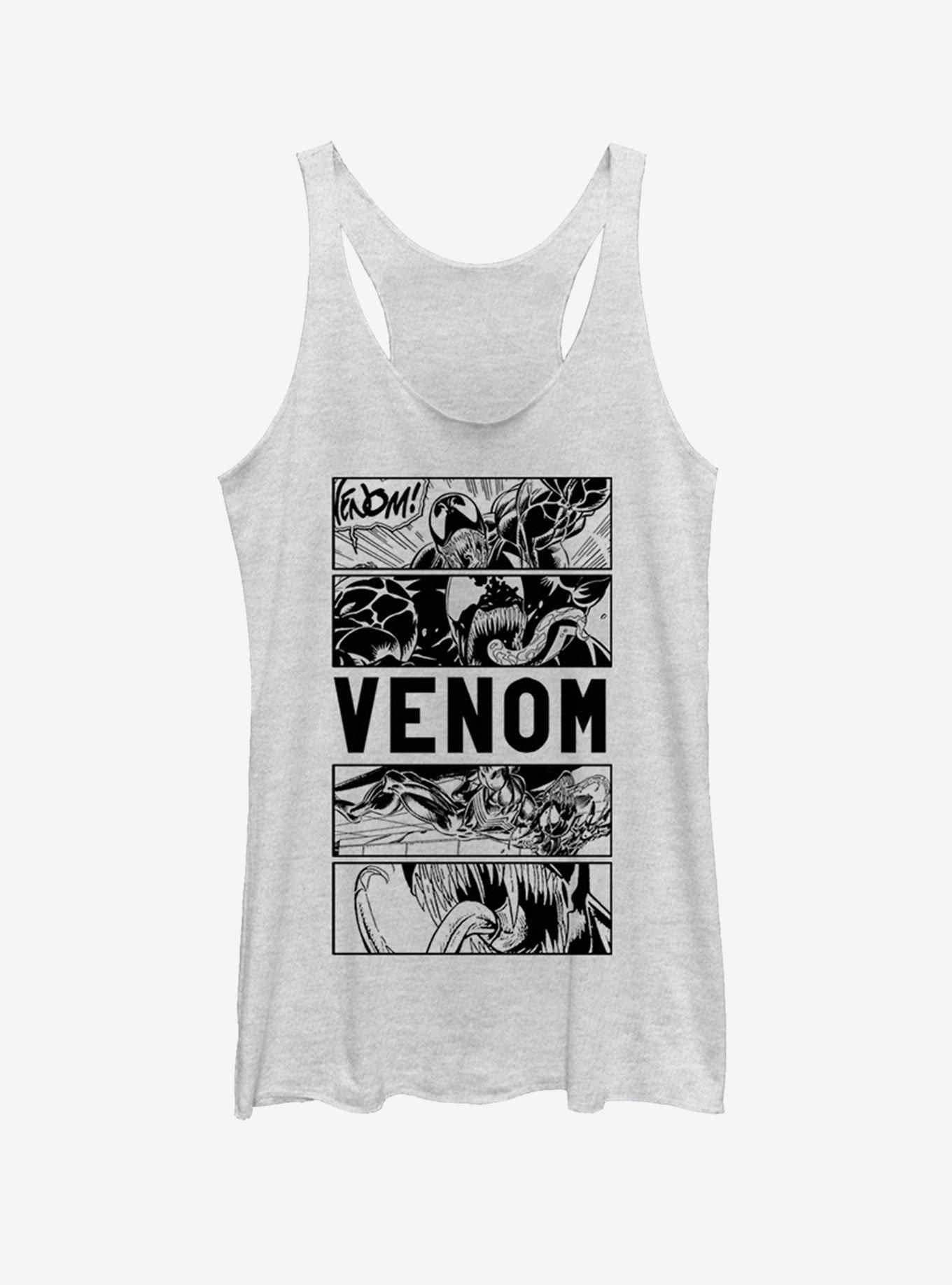 Marvel Venom Panels Girls Tank, WHITE HTR, hi-res