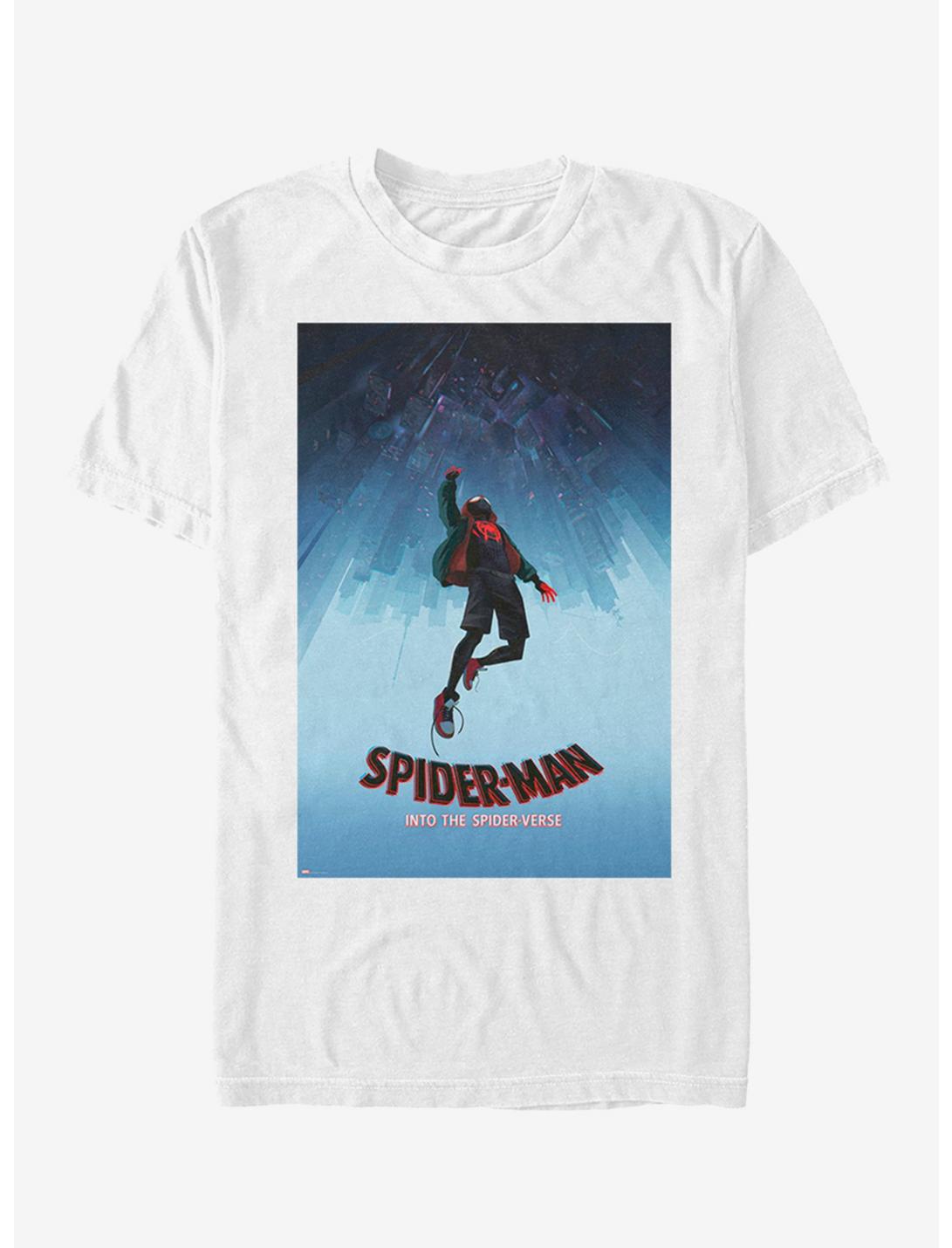Marvel Spider-Man: Into The Spider-Verse Miles Morales Poster  T-Shirt, WHITE, hi-res