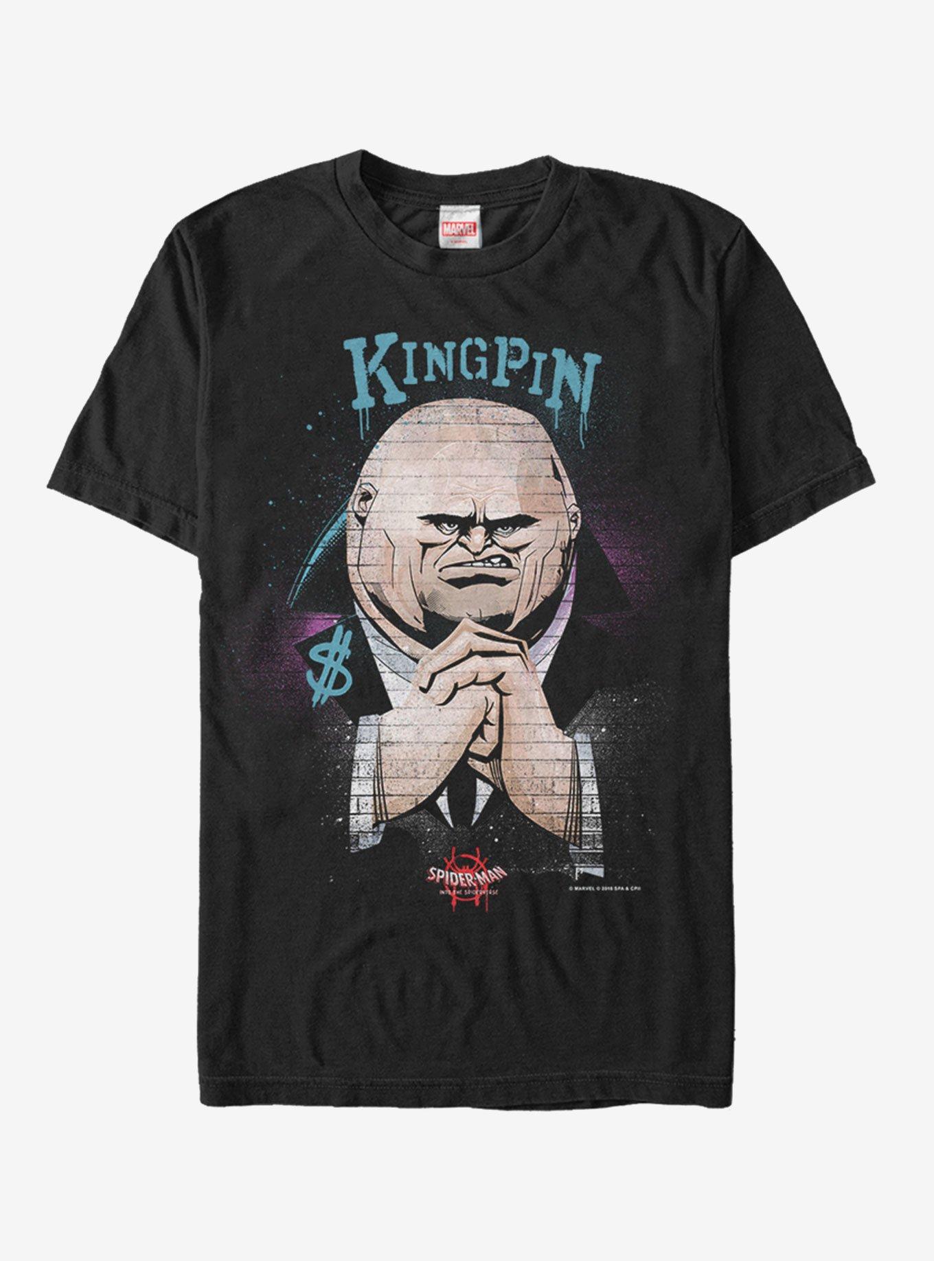 Marvel Spider-Man: Into The Spider-Verse Brick Wall Kingpin T-Shirt, BLACK, hi-res