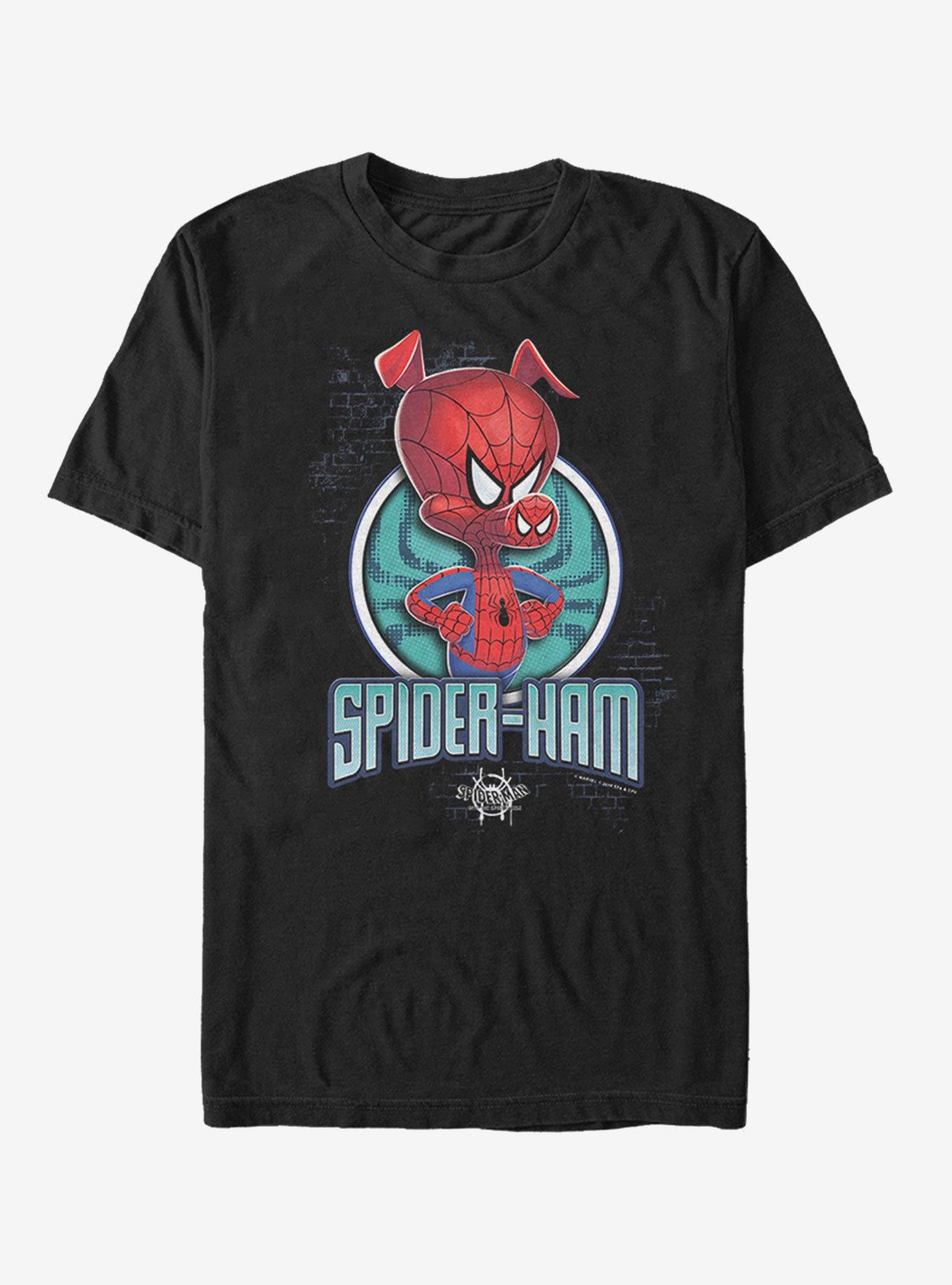 Marvel Spider-Man: Into The Spider-Verse Spider-Ham T-Shirt, BLACK, hi-res