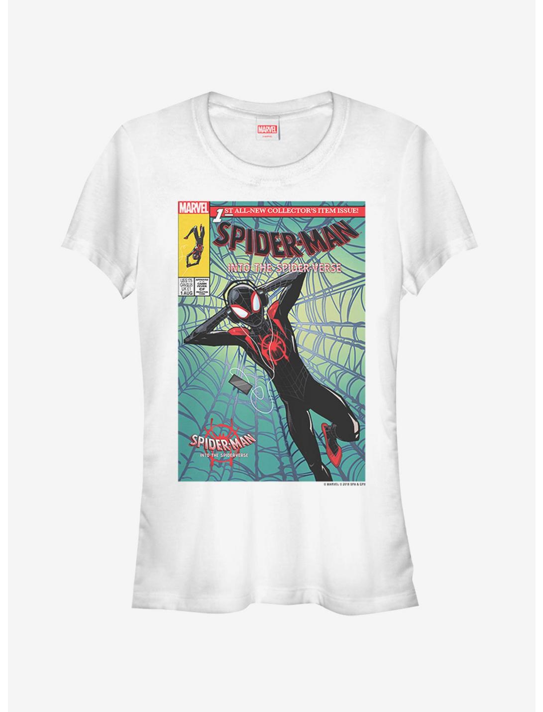 Marvel Spider-Man Spider-Verse Music Time Womens T-Shirt, WHITE, hi-res