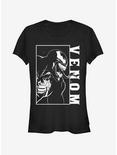 Marvel Venom Profile Block Womens T-Shirt, BLACK, hi-res