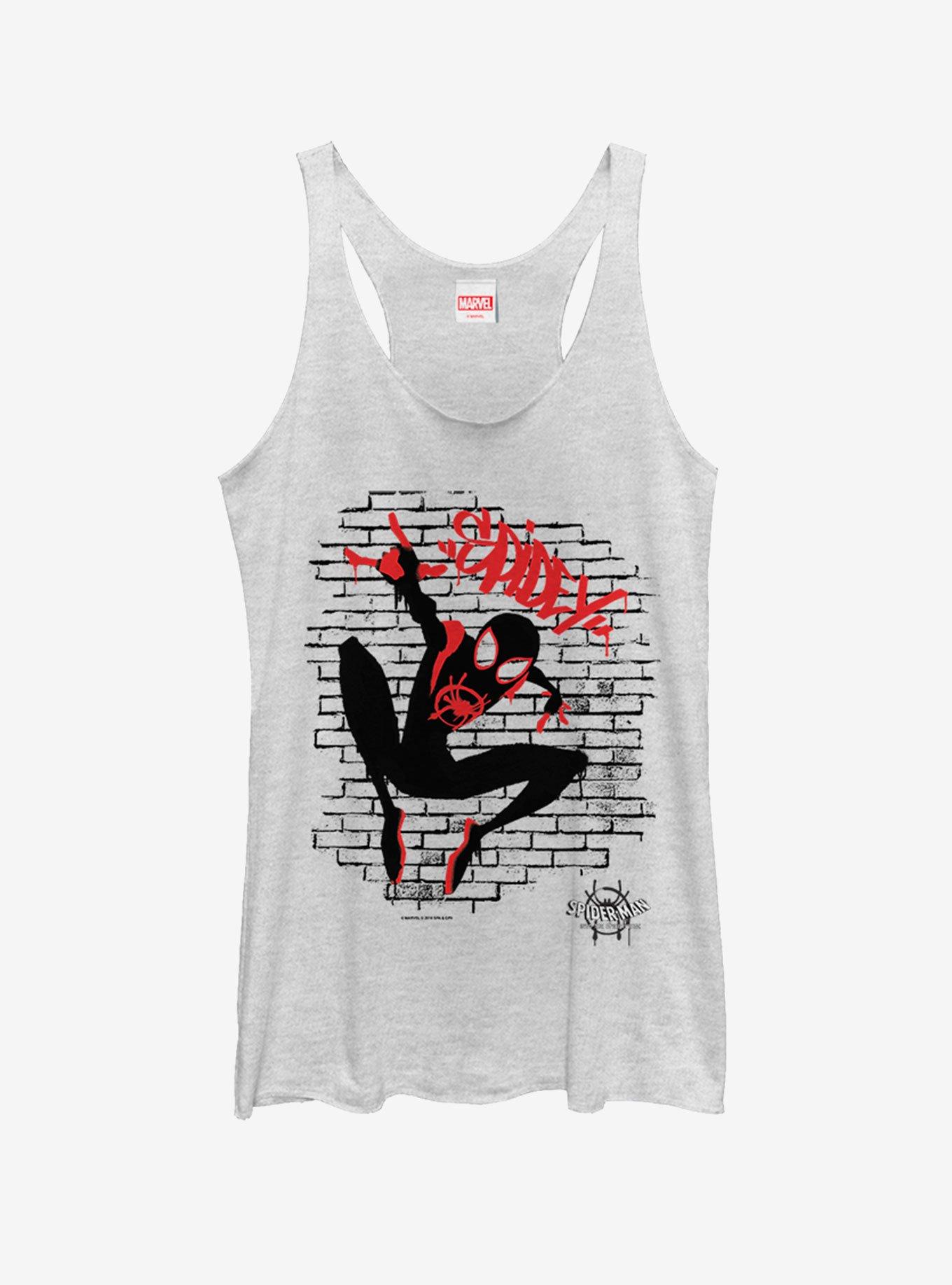 Marvel Spider-Man: Into The Spider-Verse  Tag Spidey Girls Tank, WHITE HTR, hi-res