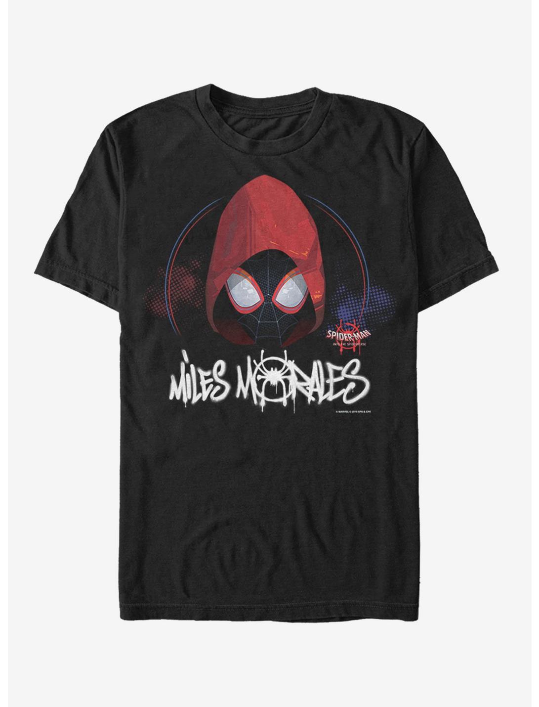 Marvel Spider-Man: Into The Spider-Verse Hooded Miles T-Shirt, BLACK, hi-res