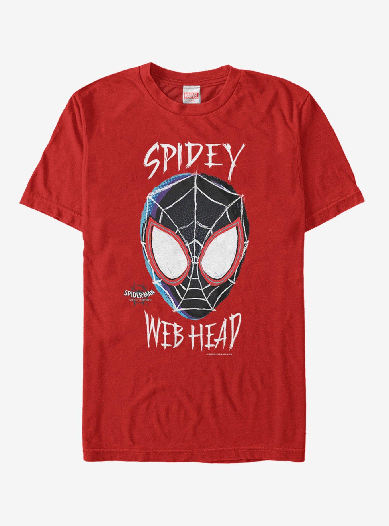 Marvel Spider-Man Spider-Verse Web Head T-Shirt, RED, hi-res