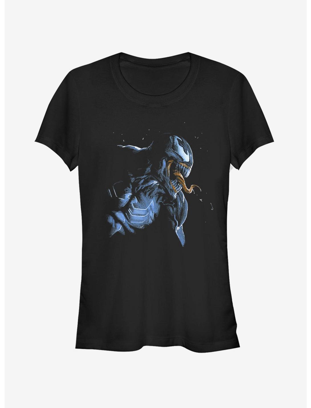 Marvel Venom Distress Womens T-Shirt, BLACK, hi-res