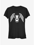 Marvel Venom Symbol Face Womens T-Shirt, BLACK, hi-res